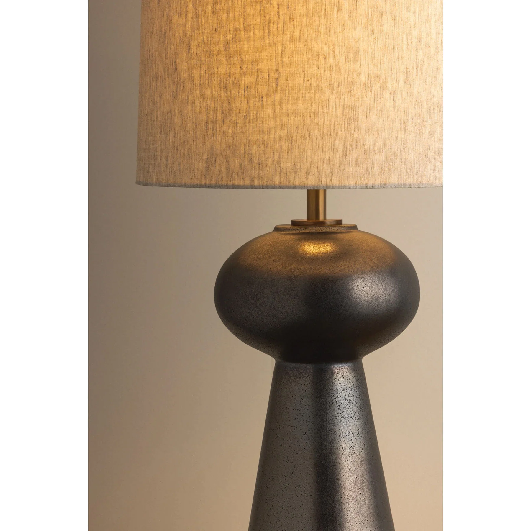 McAlpine Table Lamp, Patina Brass/Ceramic Ancient Bronze - Image 2