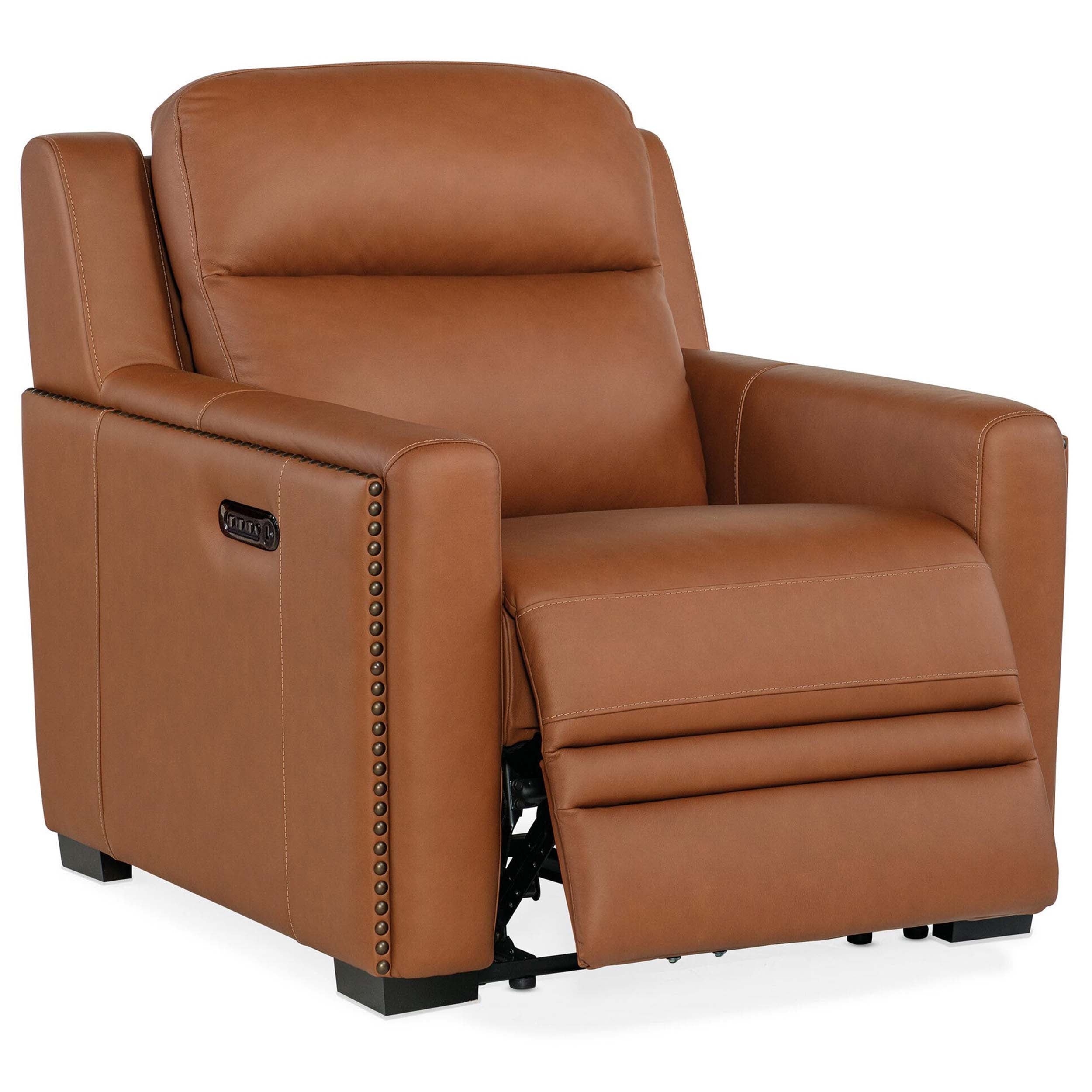 McKinley Leather Power Recliner, Candid Spice - Image 4