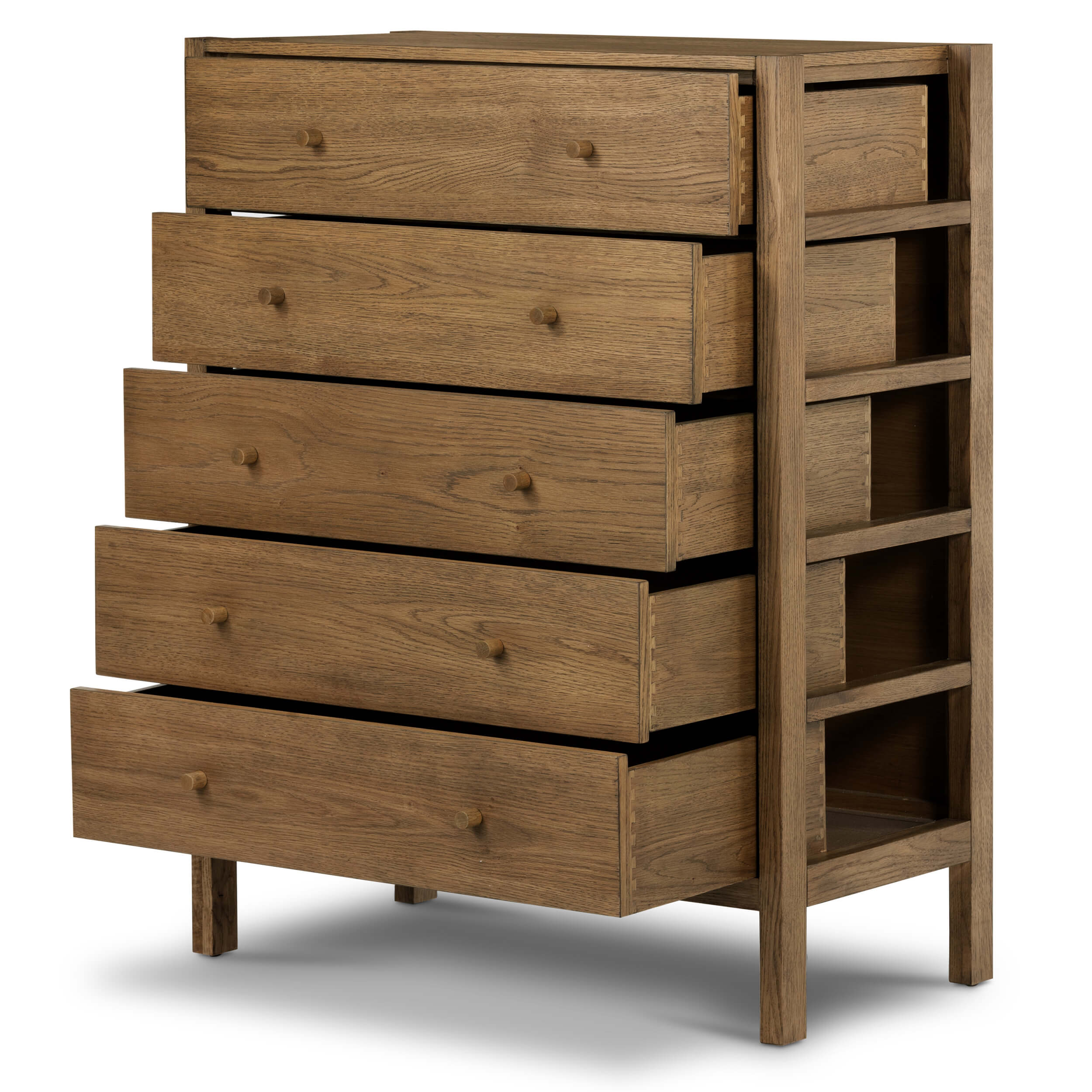 Meadow 5 drawer Dresser, Tawney Oak by Four Hands - Image 5