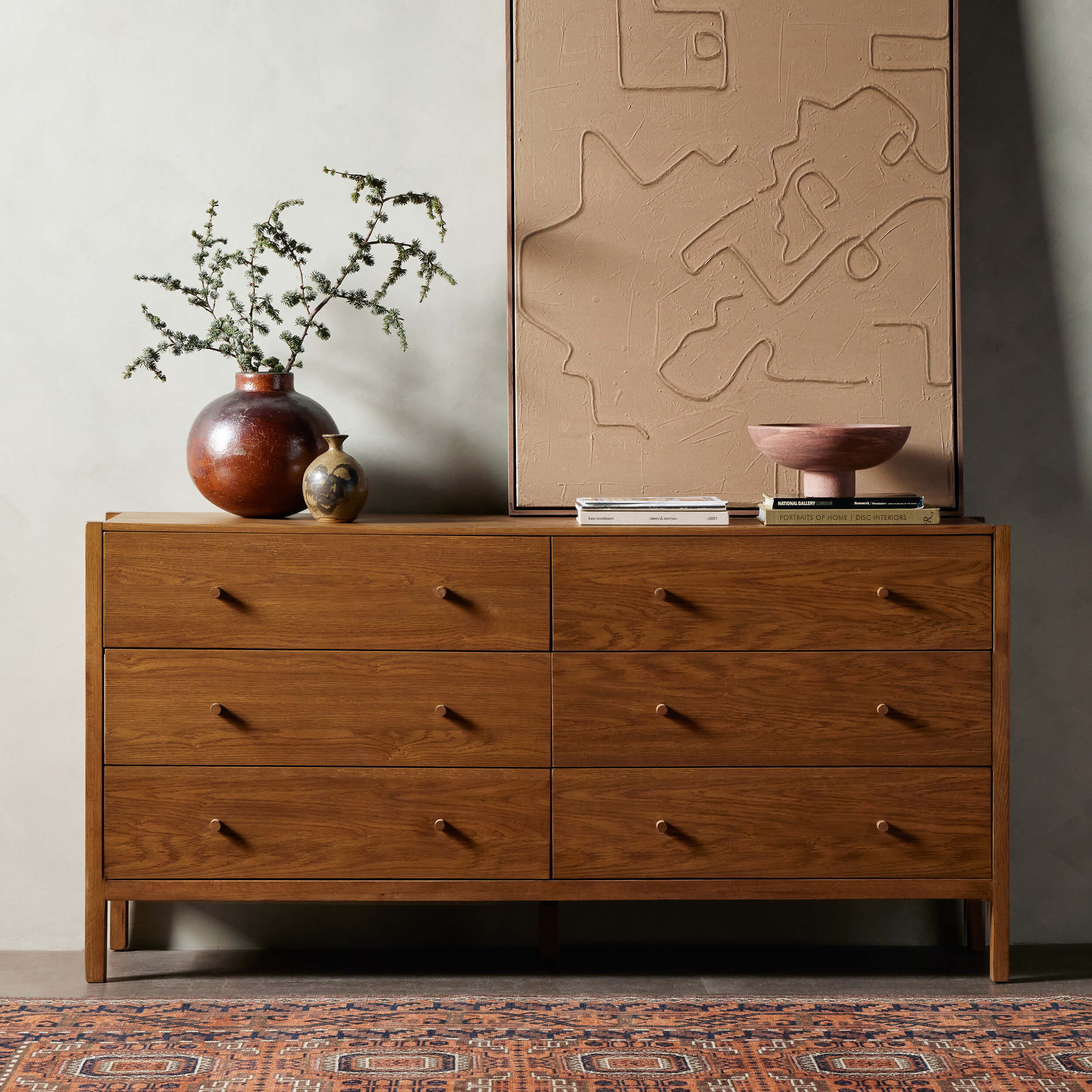 Meadown 6 Drawer Dresser, Tawny Oak by Four Hands - Image 7