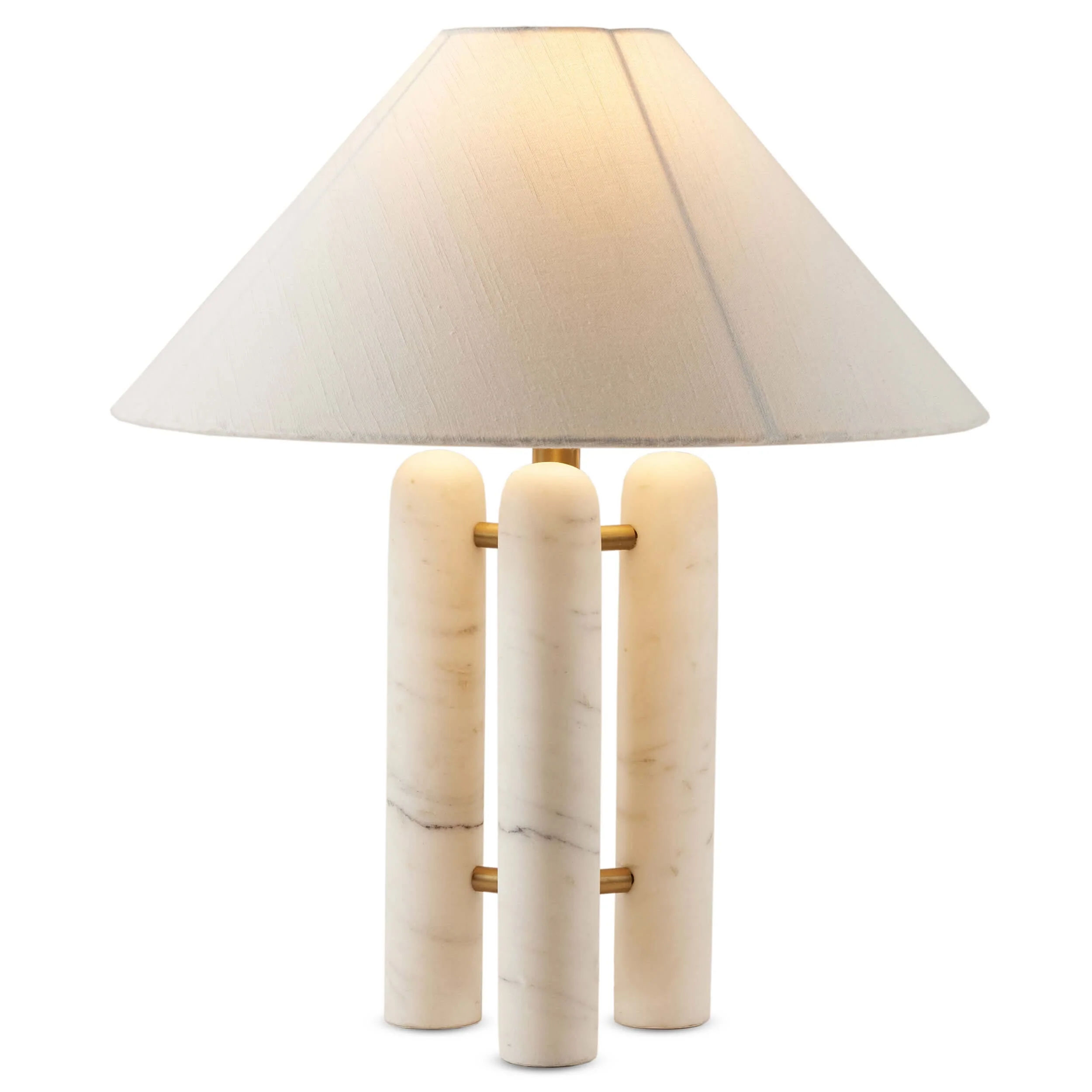Medici Table Lamp, Charcoal/White by Four Hands - Image 2