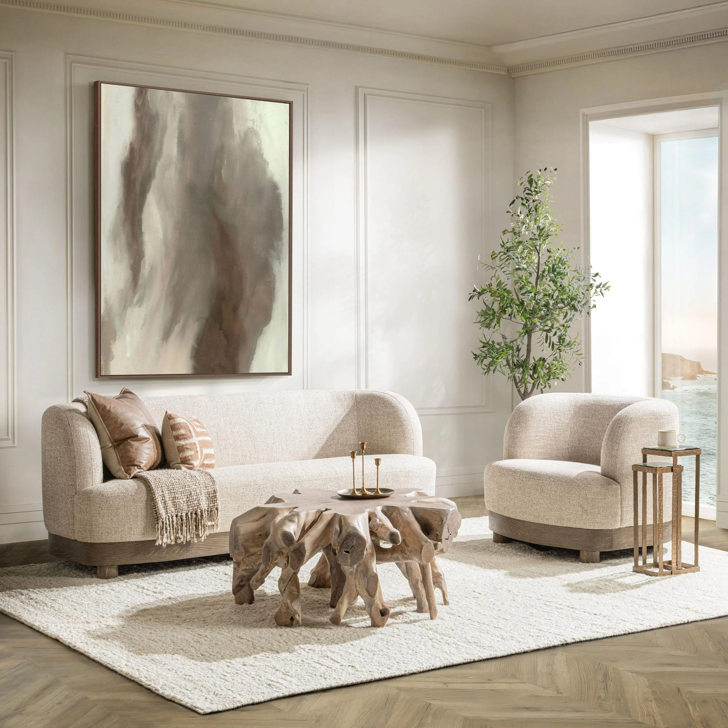 Meera Sofa, Latte - Image 6