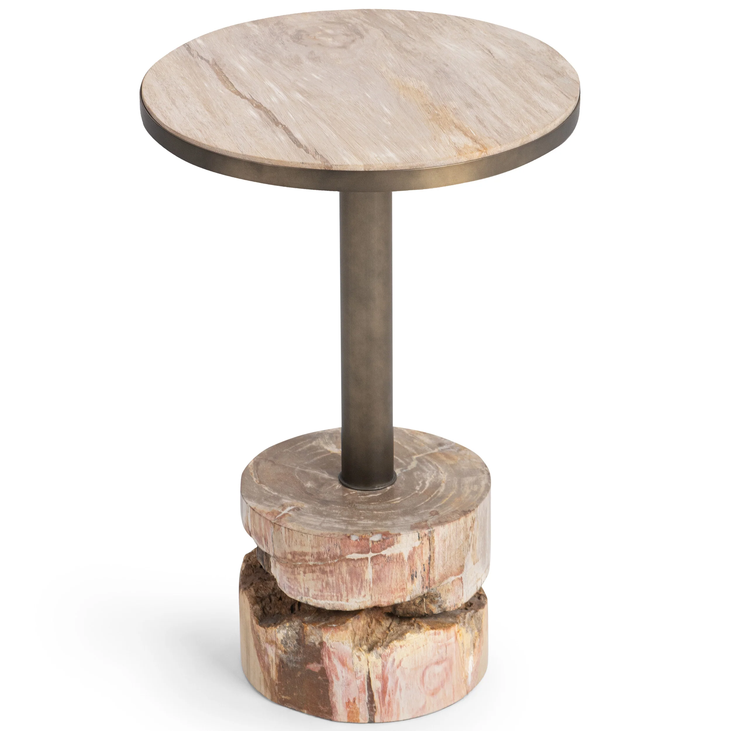 Melia Round Accent Table, Sepia Vein - Image 6
