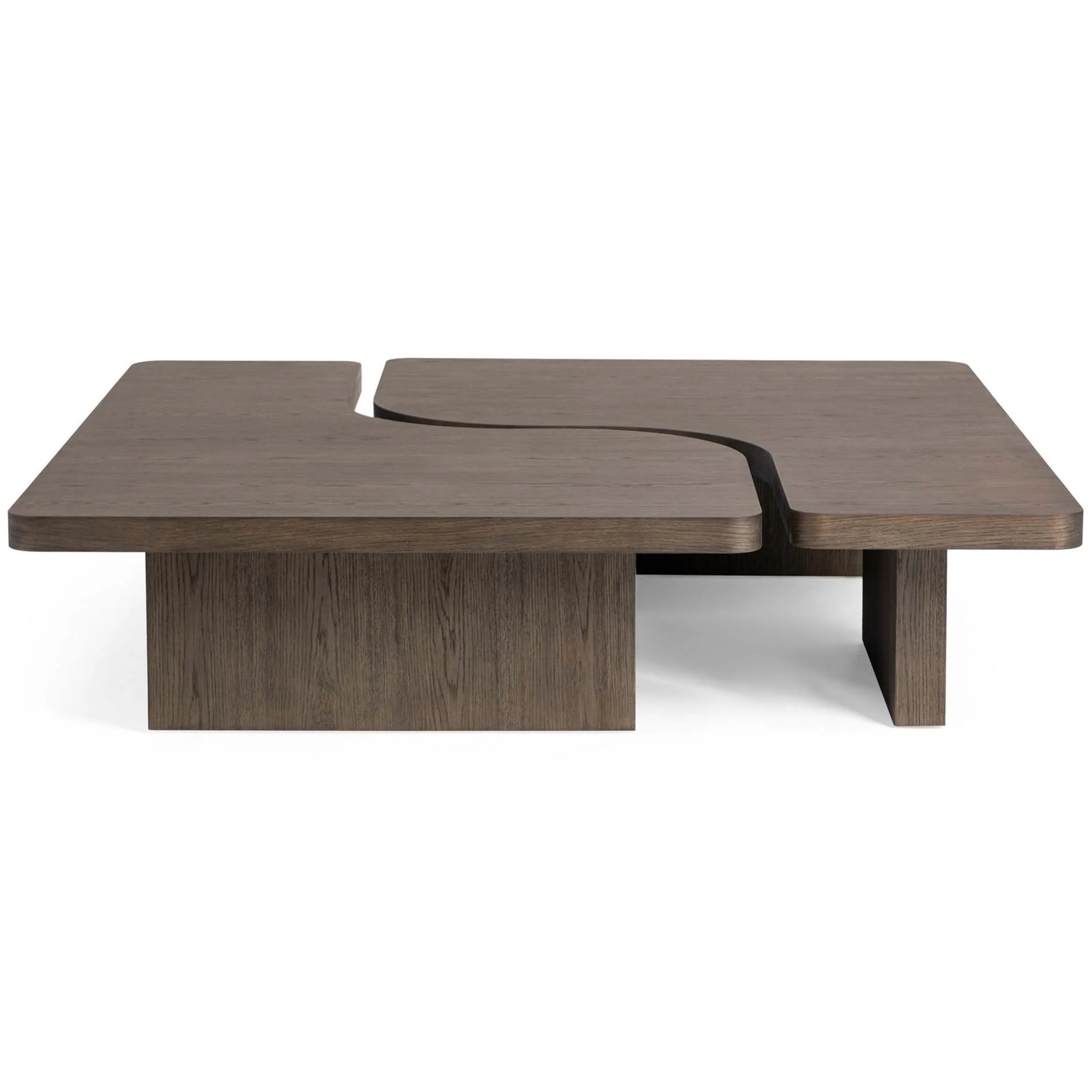 Melina 2 Piece Square Coffee Table, Havanna Brown - Image 3