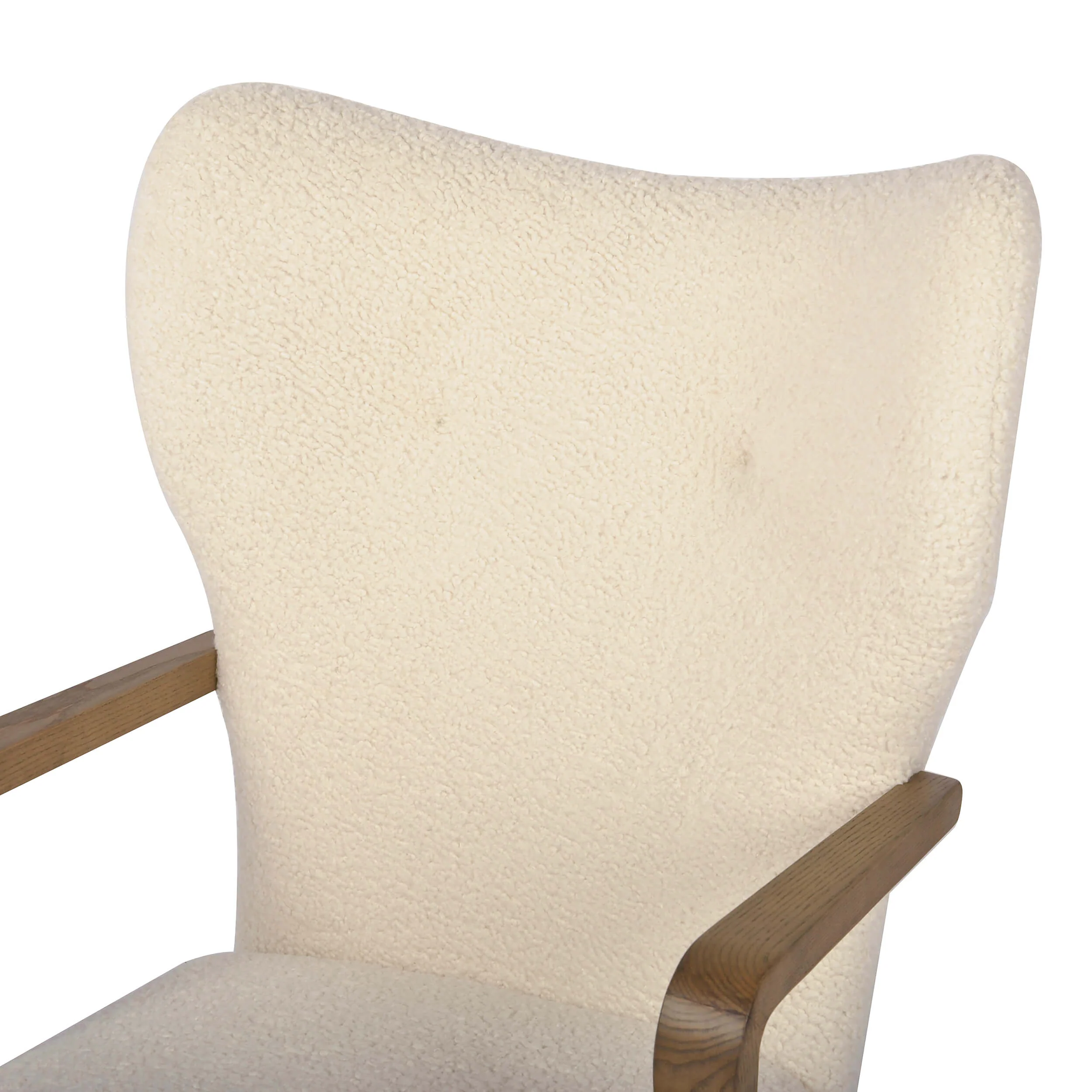 Melrose Desk Chair, Sheepskin Natural - Image 5