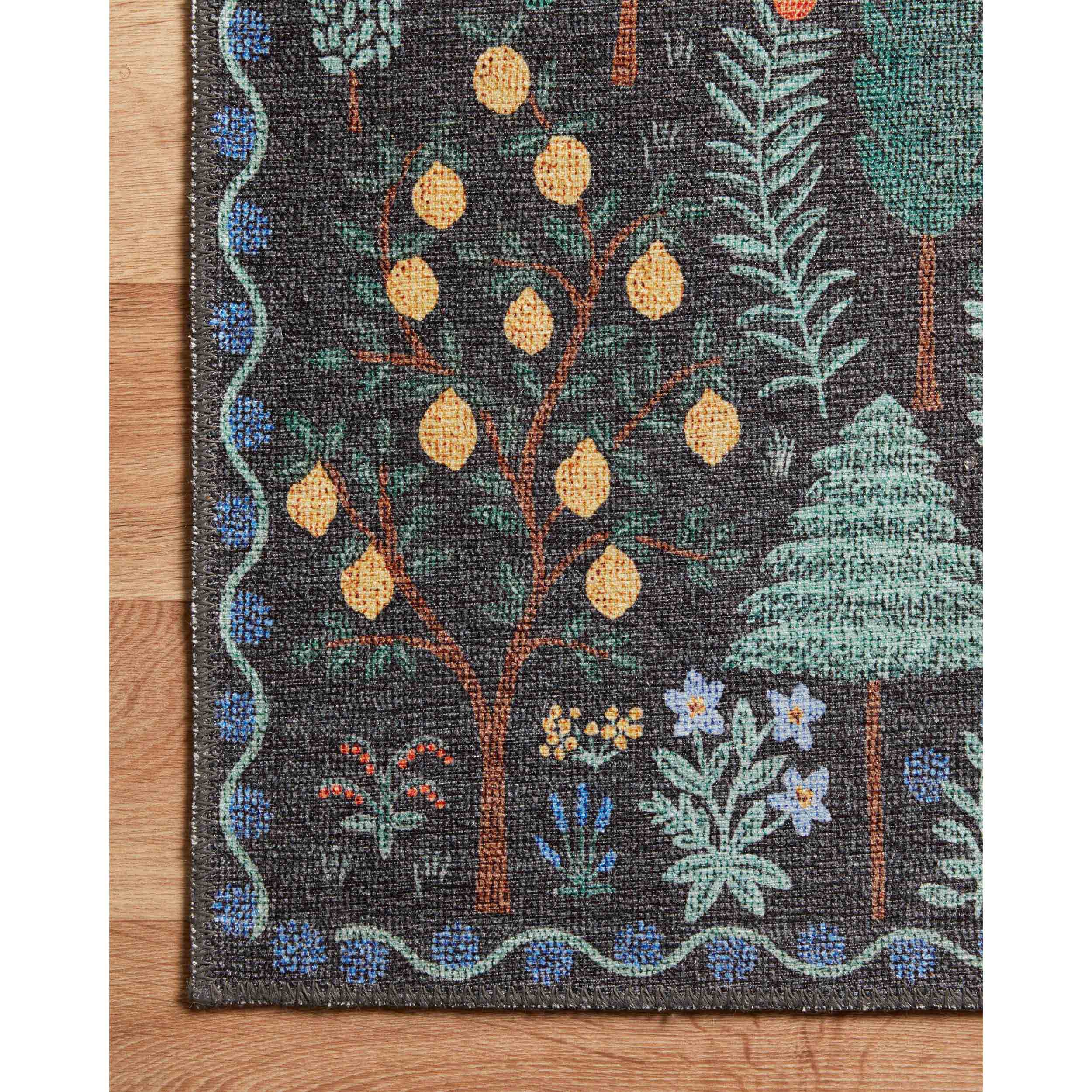 Rifle Paper Co. x Loloi Rug Menagerie MEN-02, Black - Image 2