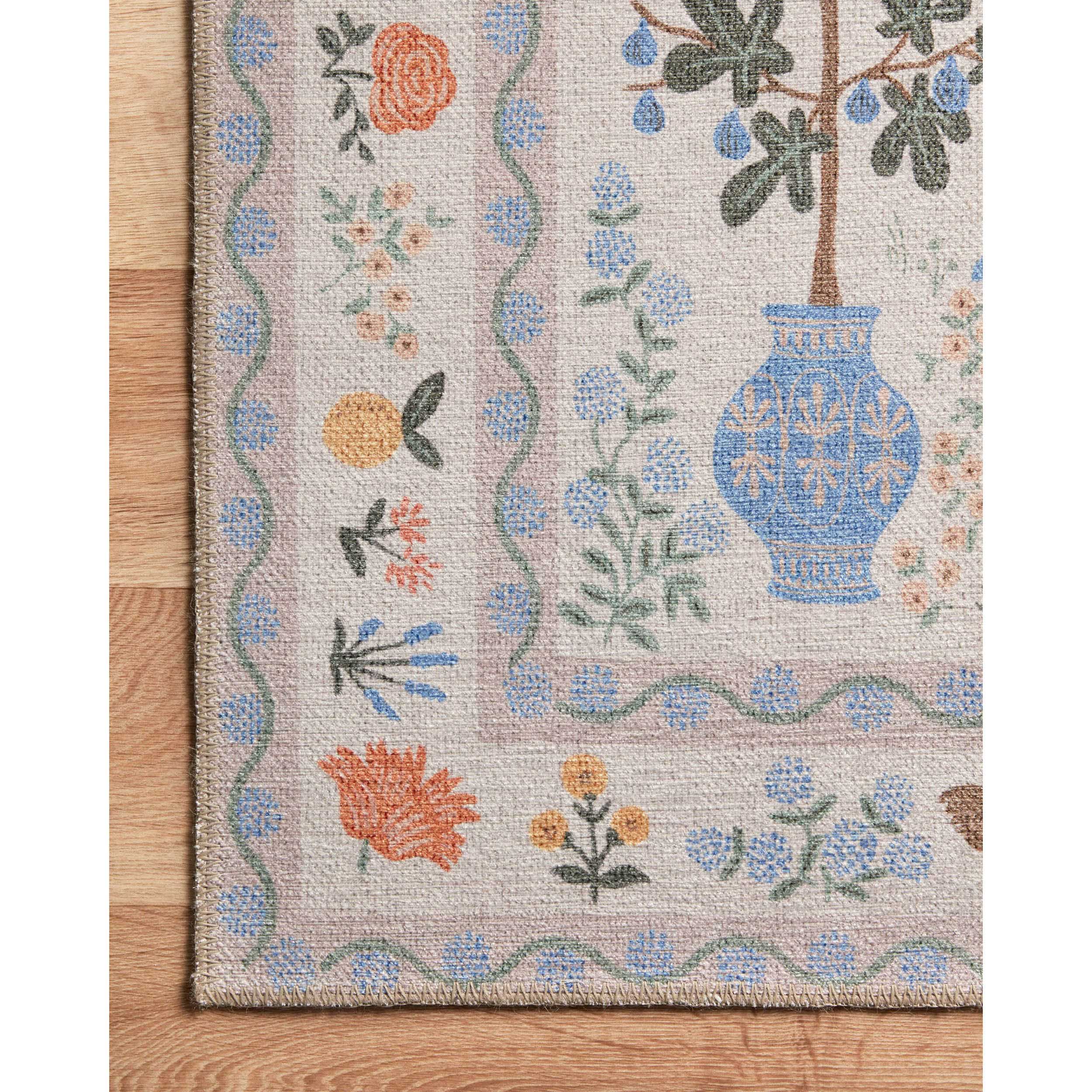 Rifle Paper Co. x Loloi Rug Menagerie MEN-03, Cream - Image 2