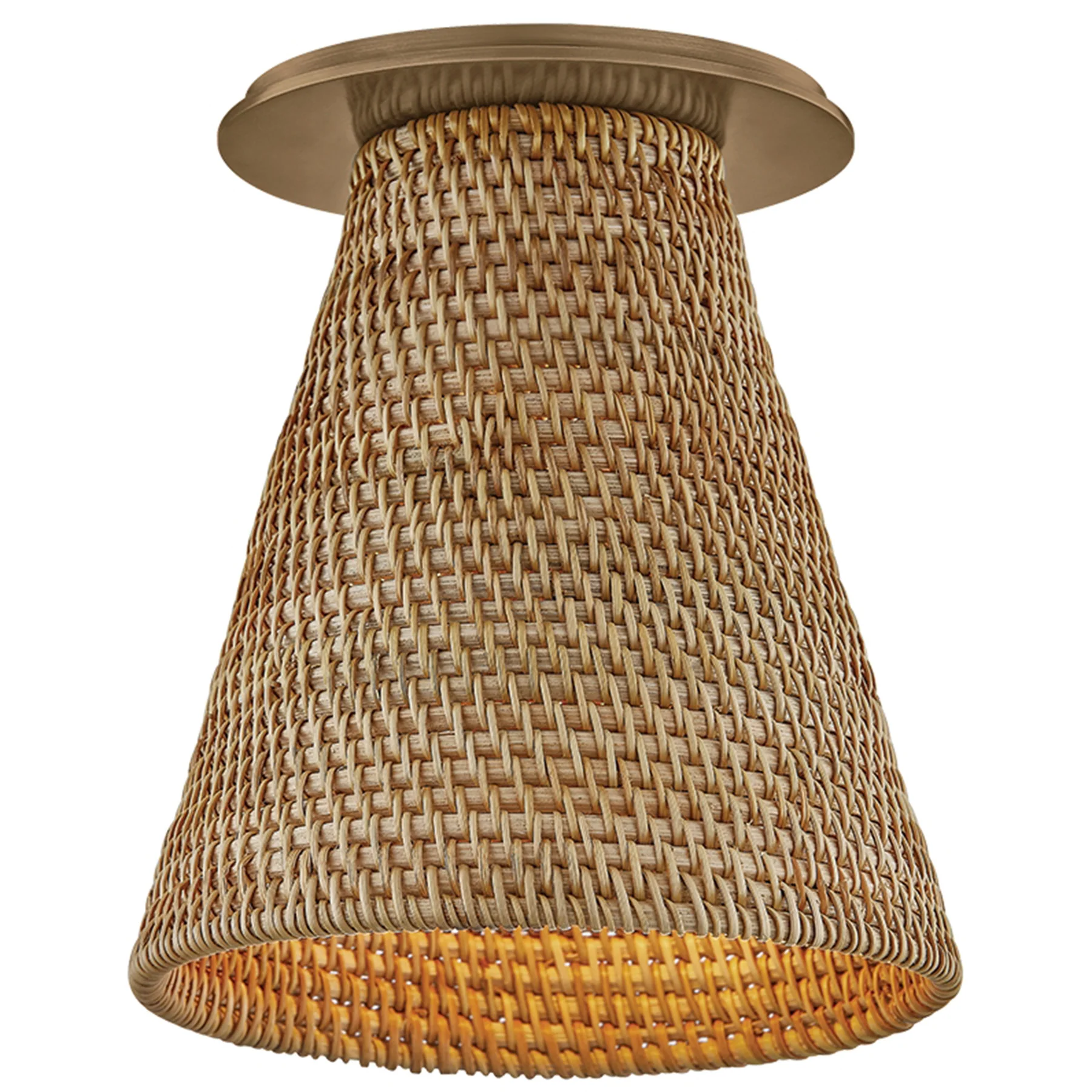 Menifee Flush Mount, Patina Brass