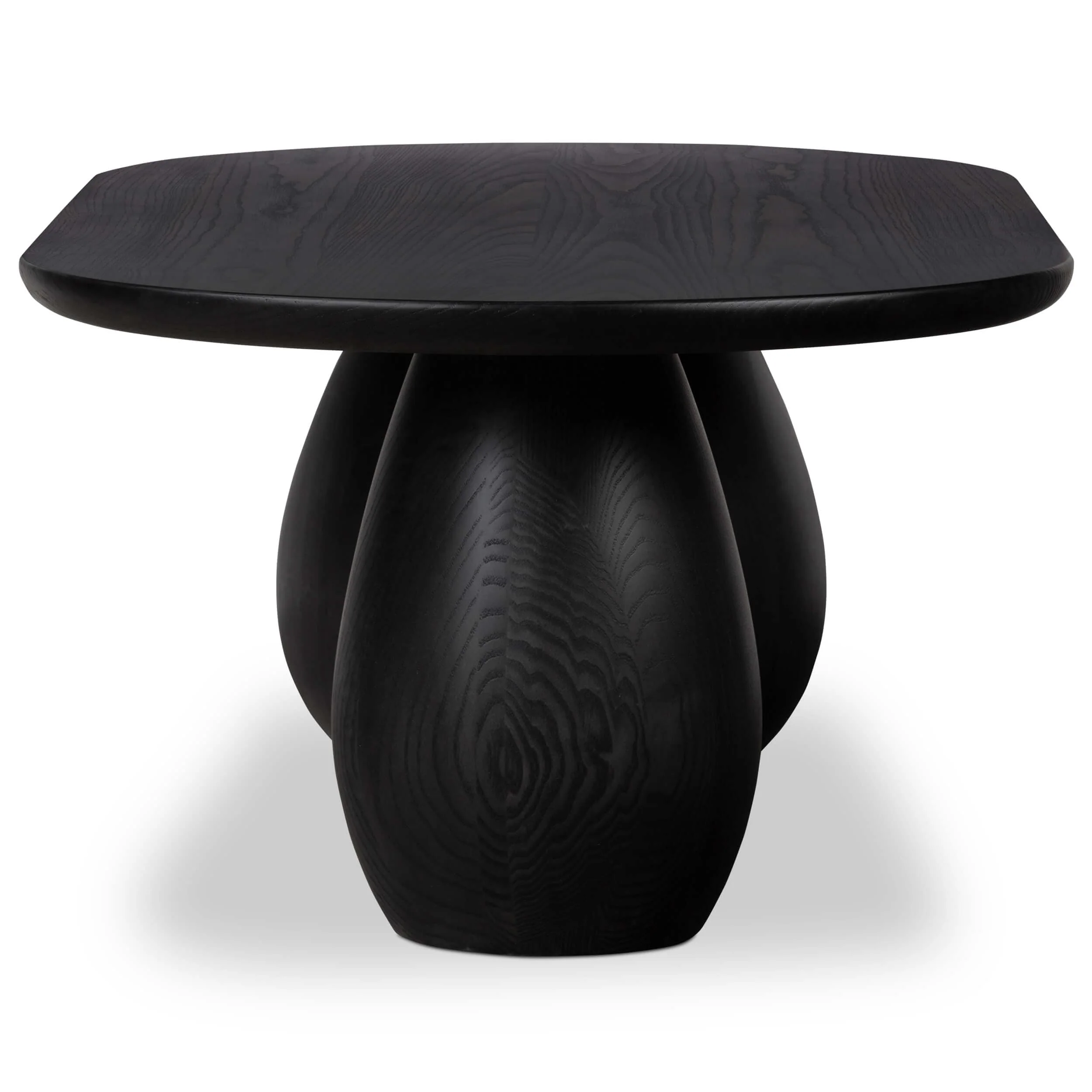 Merla Coffee Table, Black Wash Ash by Four Hands - Image 3