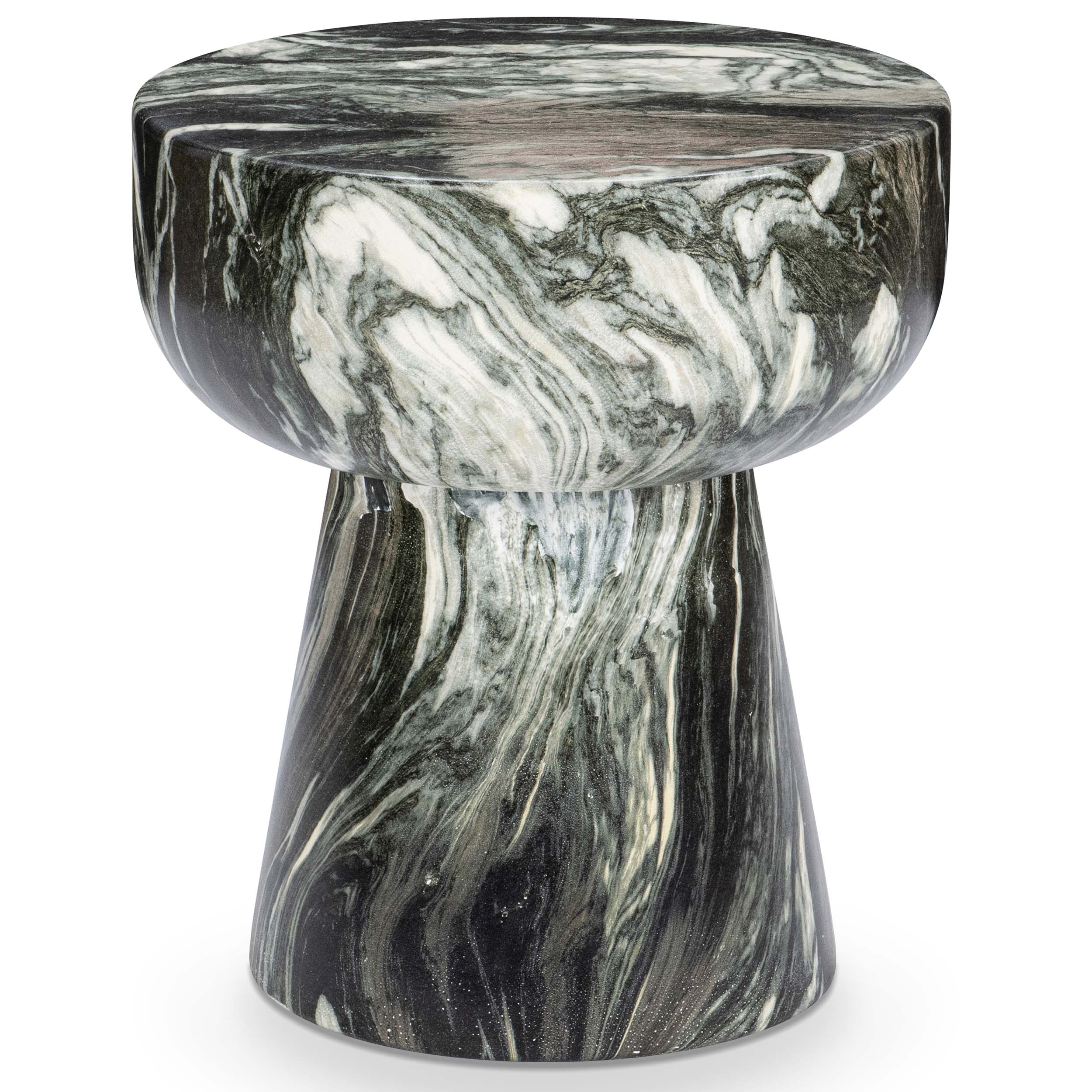 Merz Outdoor Round Stool, Green - Image 2