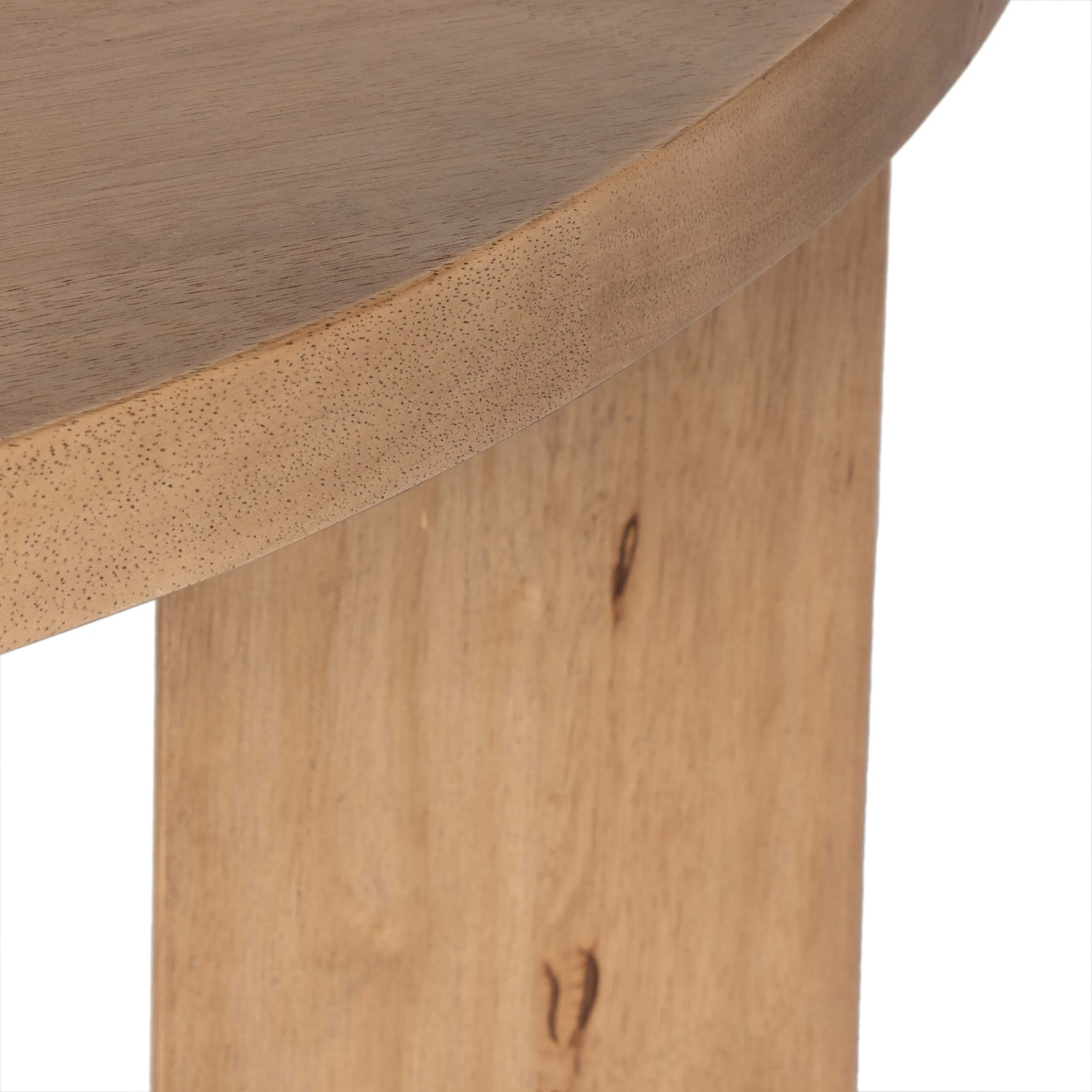 Mesa 48" Round Coffee Table, Light Brushed Parawood by Four Hands - Image 3