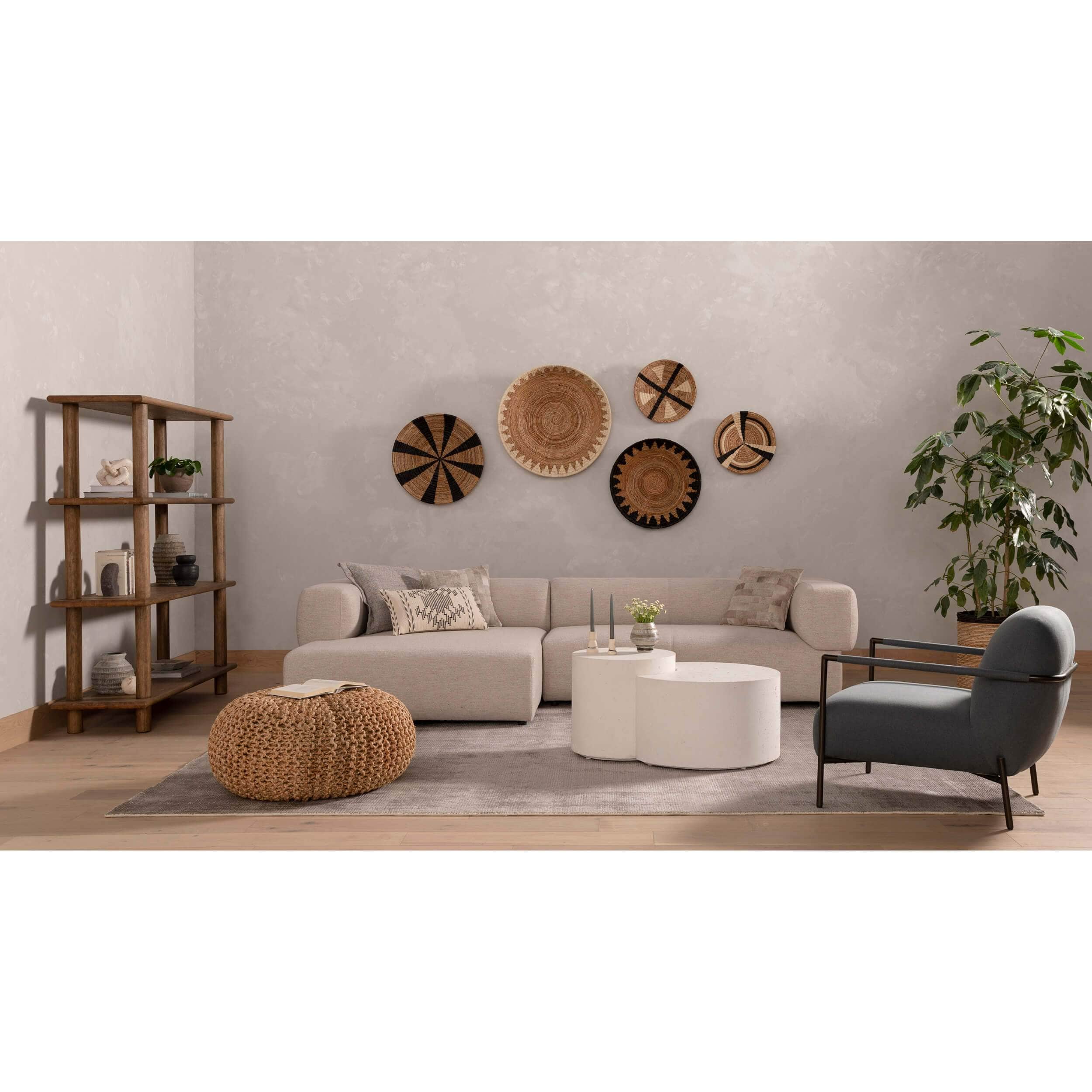 Meza Nesting Coffee Table, White by Four Hands - Image 12
