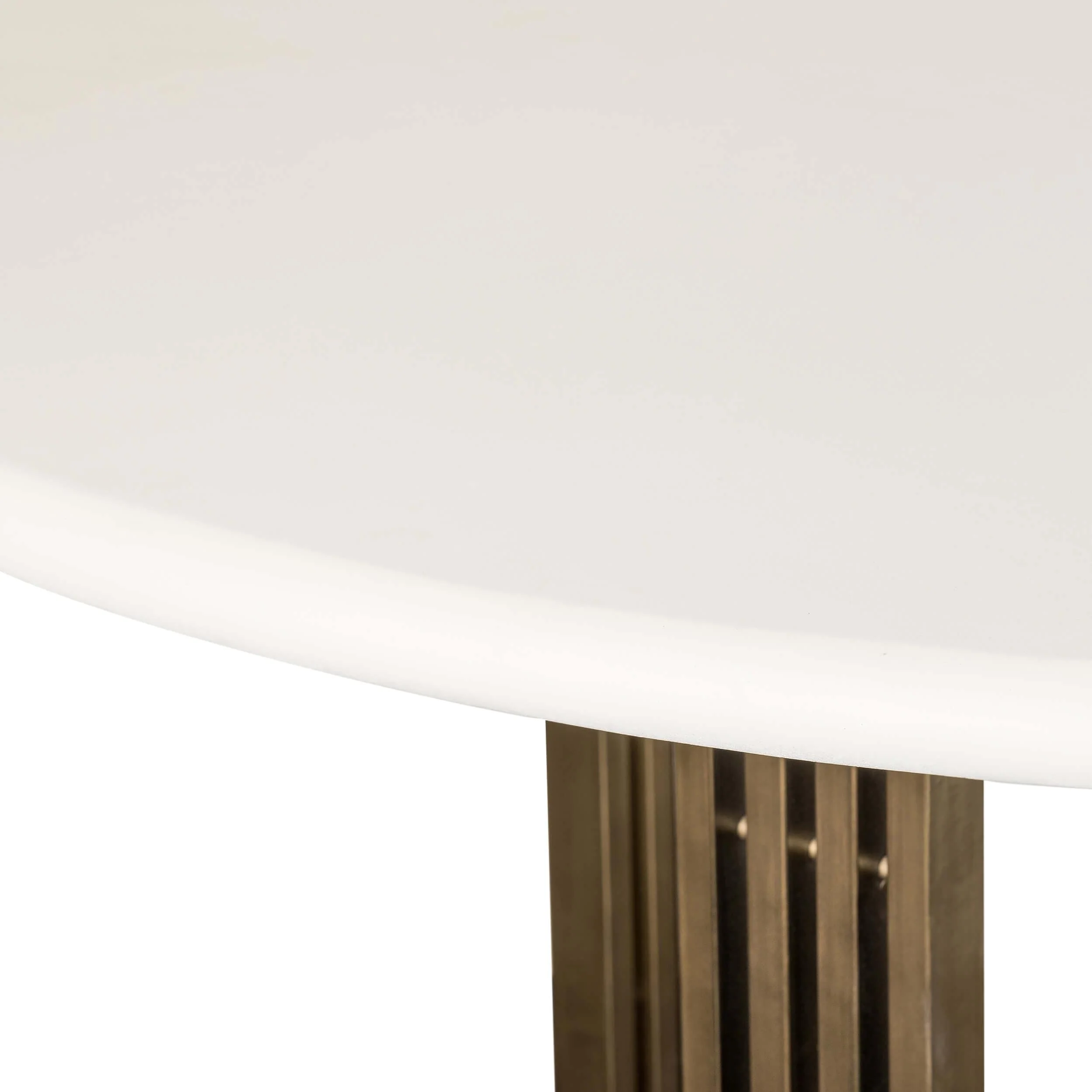 Mia Round Dining Table, Parchment White by Four Hands - Image 3