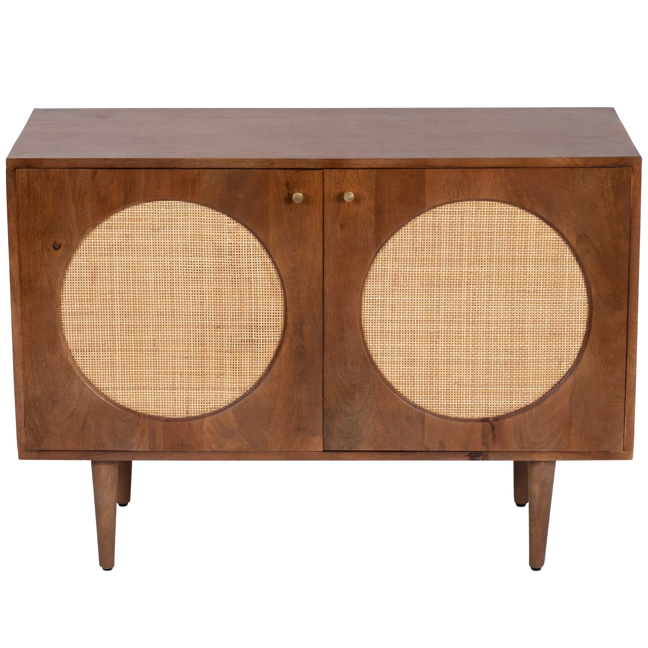 Mid-Century 2 Door Cabinet, Brown - Image 3