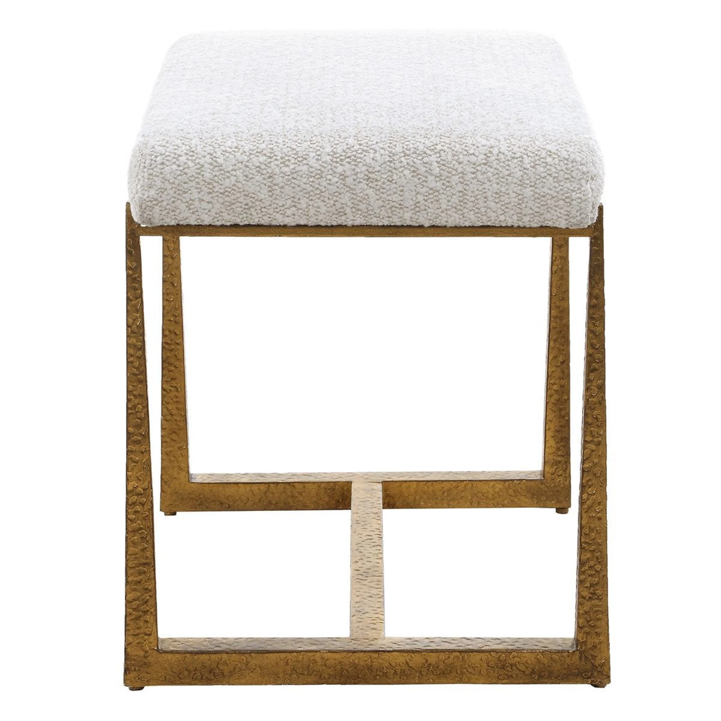 Midas Small Bench, Gold - Image 3