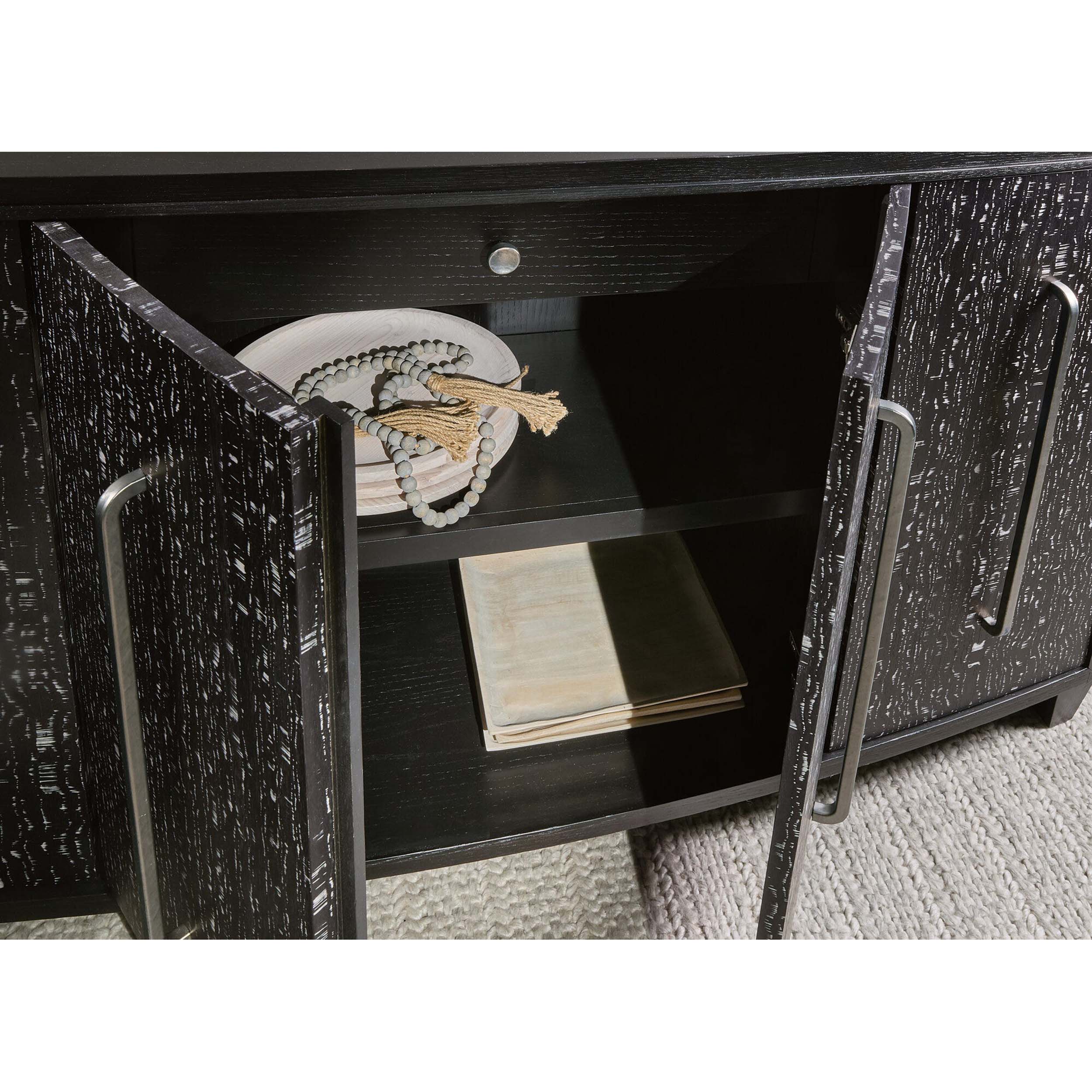 Midnight Credenza, Black/White - Image 5
