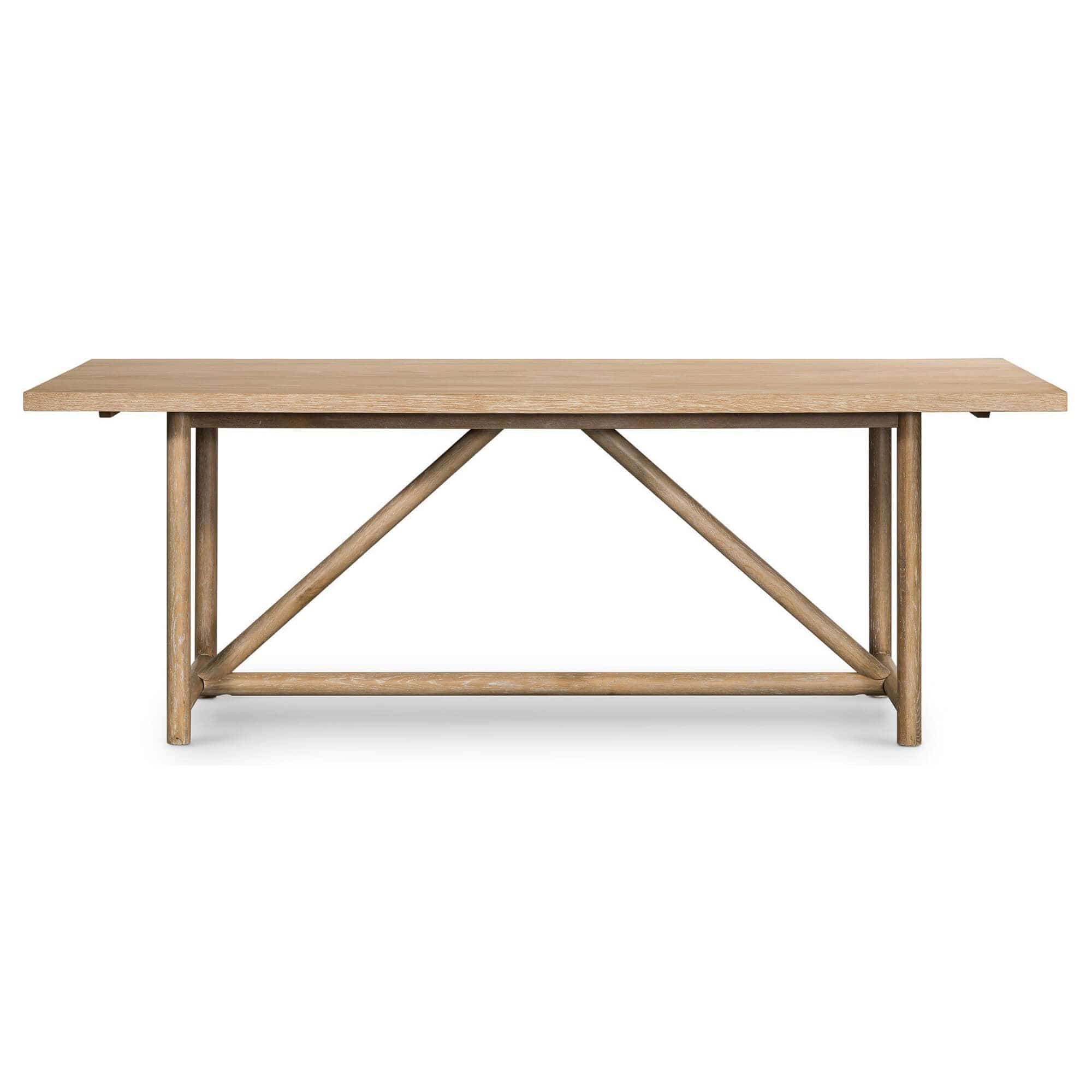 Mika 84" Rectangular Dining Table, Whitewashed by Four Hands - Image 2