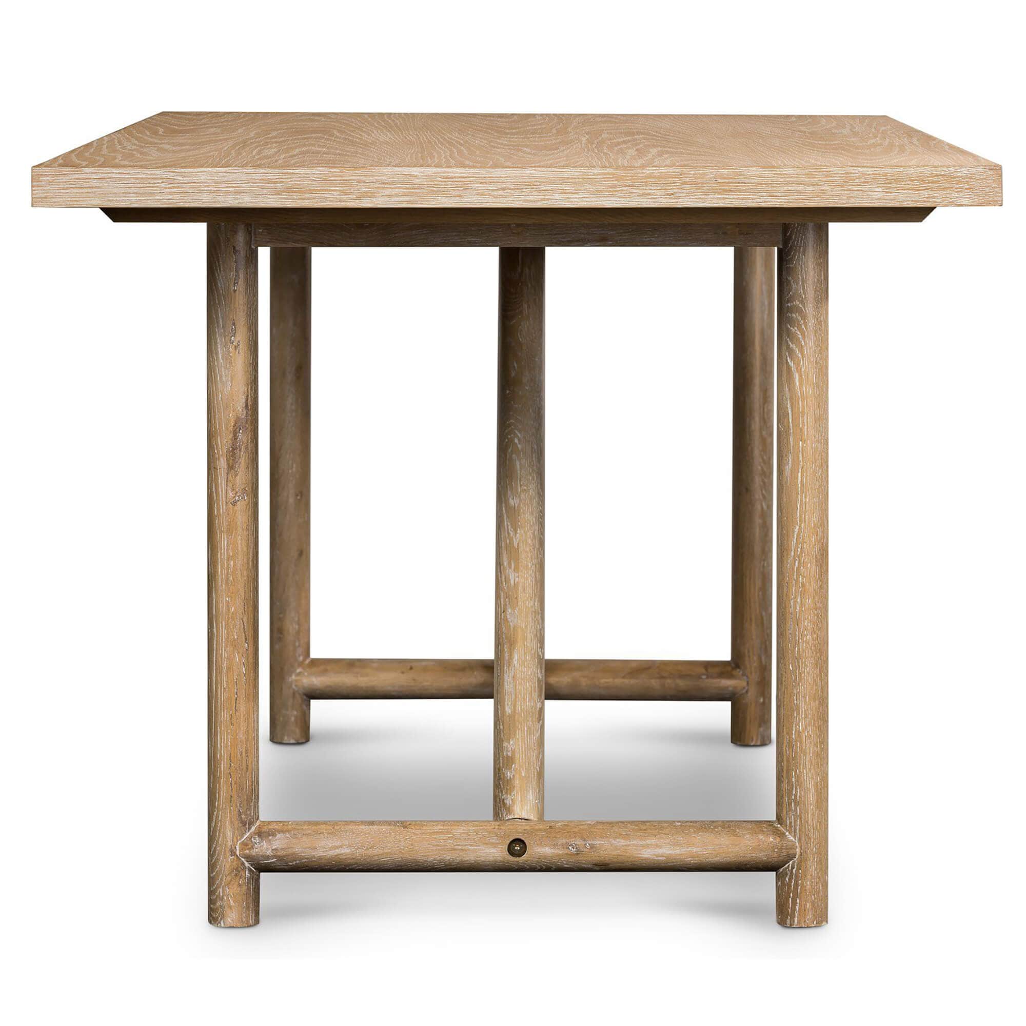 Mika 84" Rectangular Dining Table, Whitewashed by Four Hands - Image 3