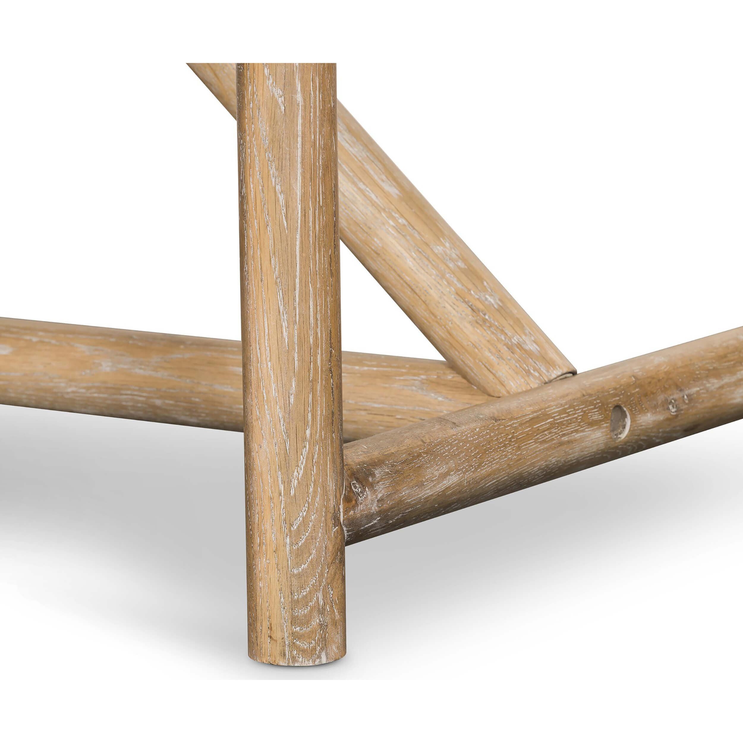 Mika 84" Rectangular Dining Table, Whitewashed by Four Hands - Image 5