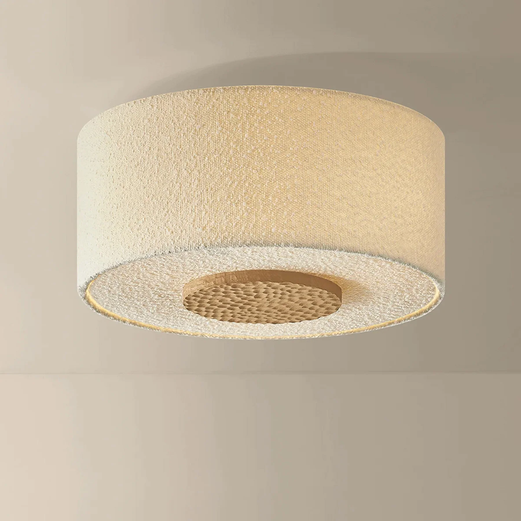 Miller 1 Light Flush Mount, Aged Brass - Image 3