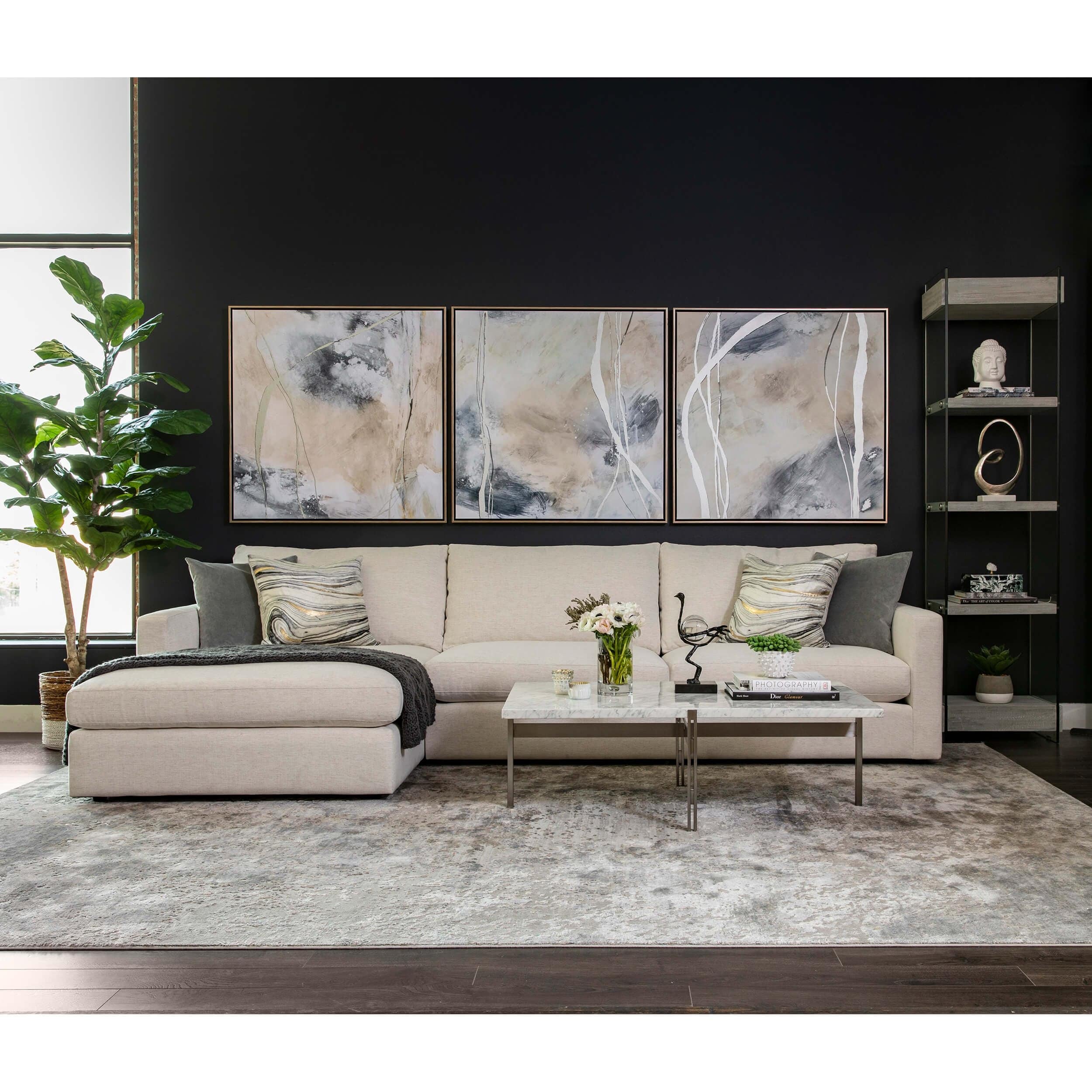 Miller Sectional, Nomad Snow - Image 5