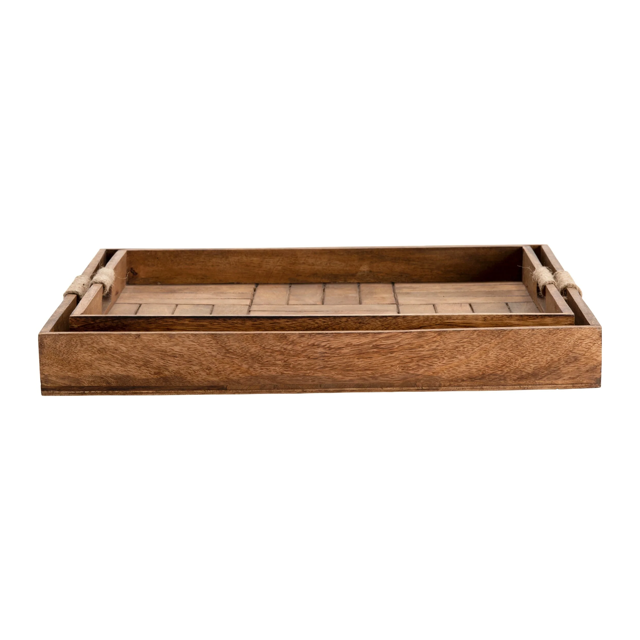 Miller Serving Trays, Natural, Set of 2 - Image 3
