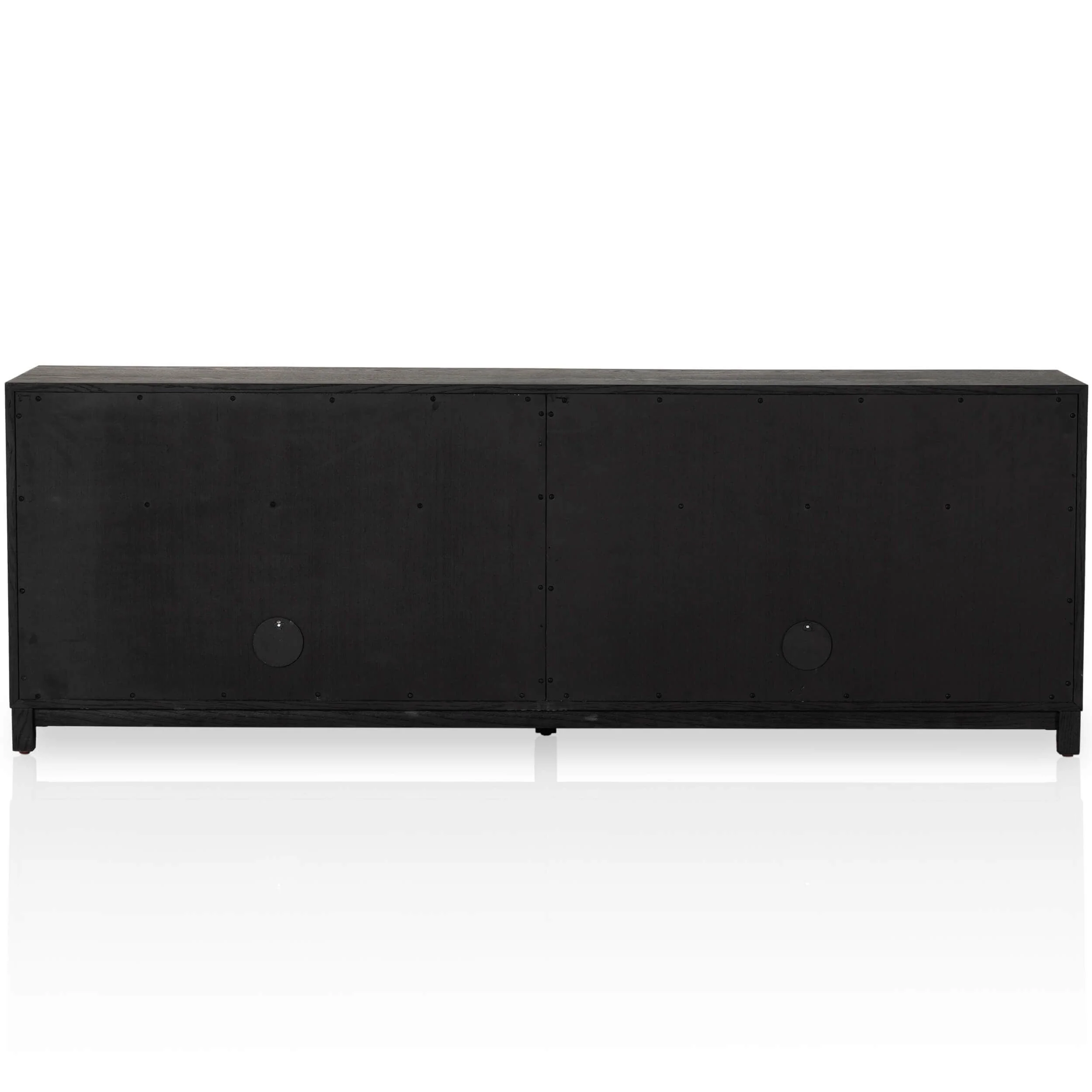 Millie Media Console, Drifted Matte Black by Four Hands - Image 4