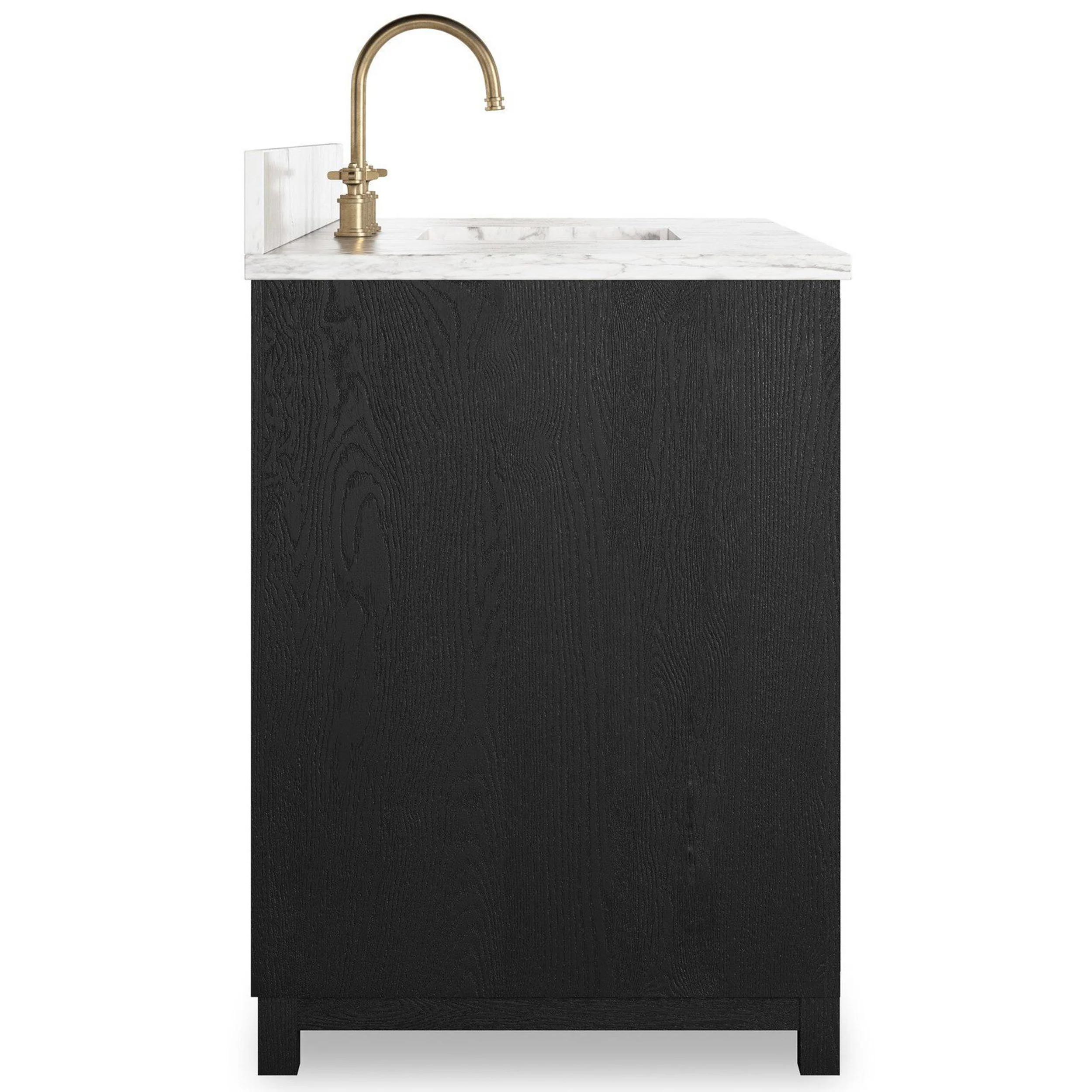 Millie Single Wide Vanity, Satin Drifted Black by Four Hands - Image 3