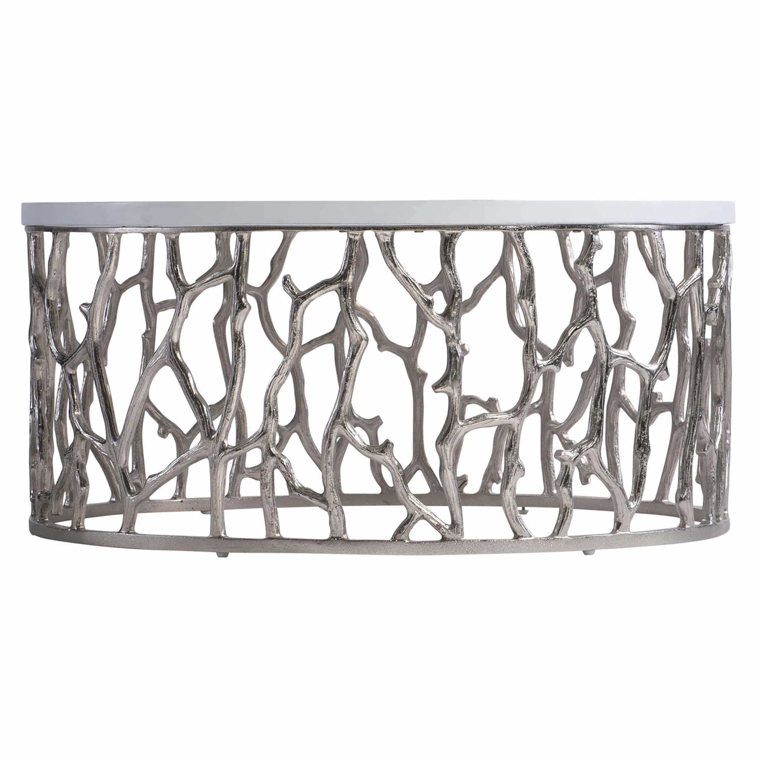 Milos Outdoor Cocktail Table, Bone - Image 3