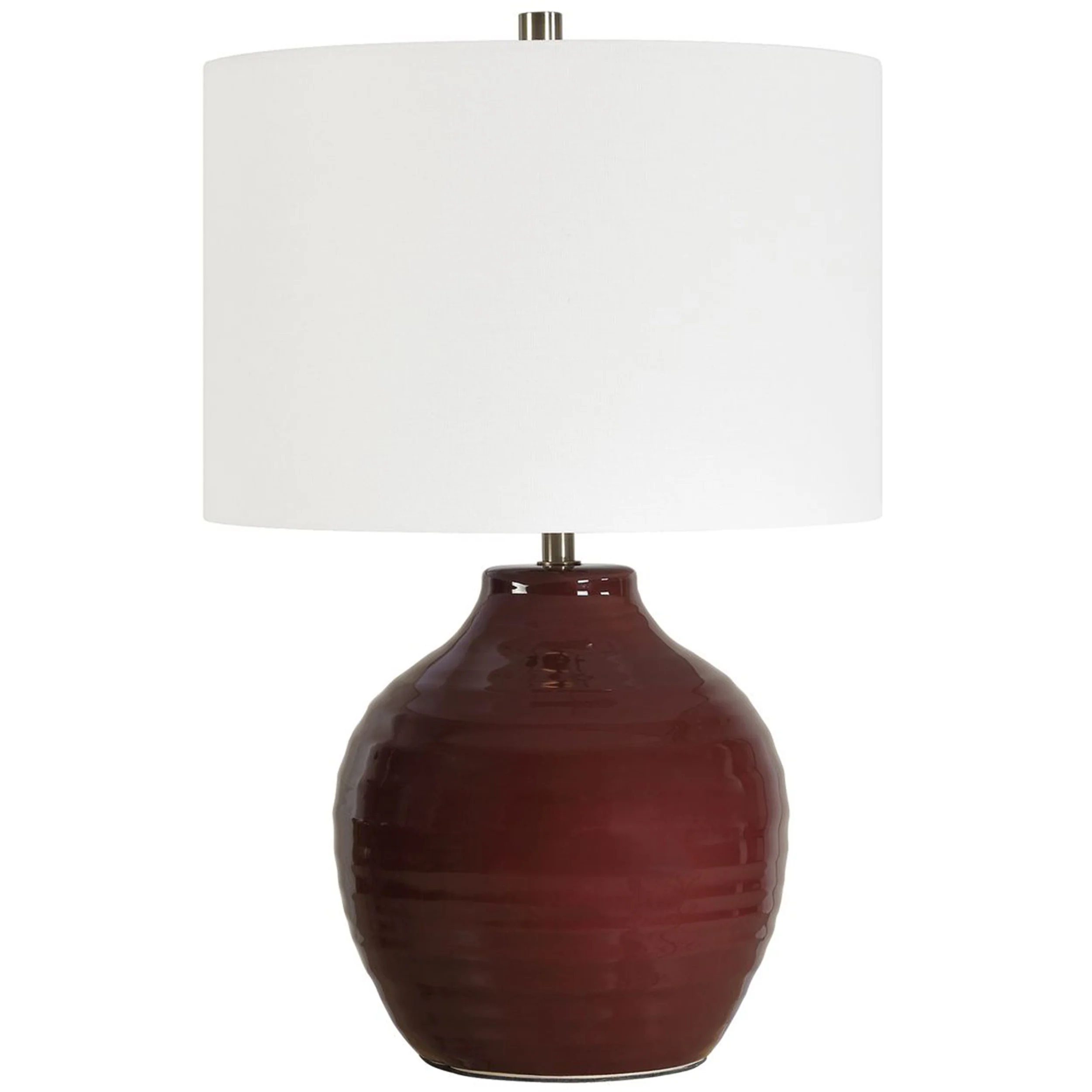 Mina Table Lamp, Ruby Red
