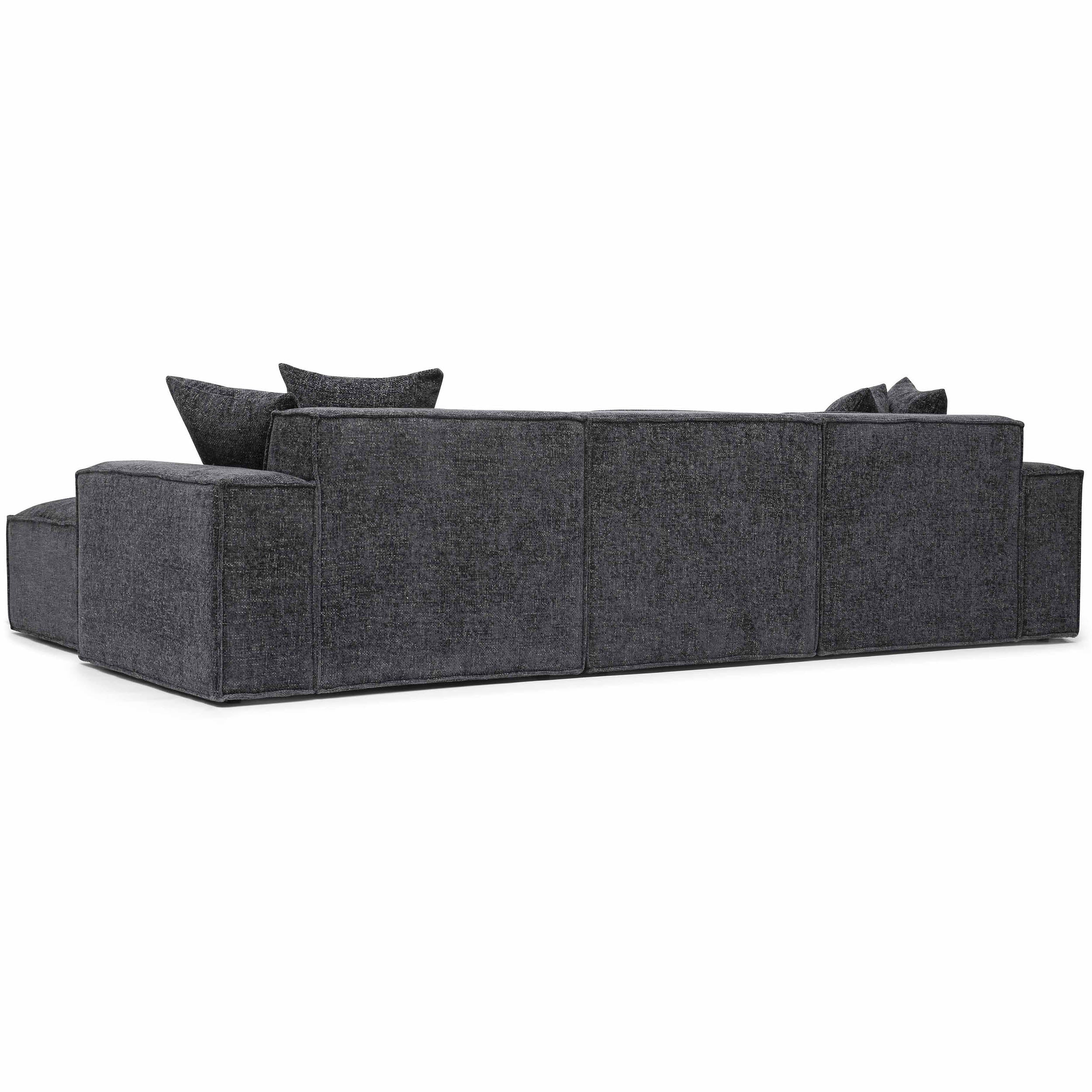 Mindy 4 Piece Sectional, Charcoal - Image 3