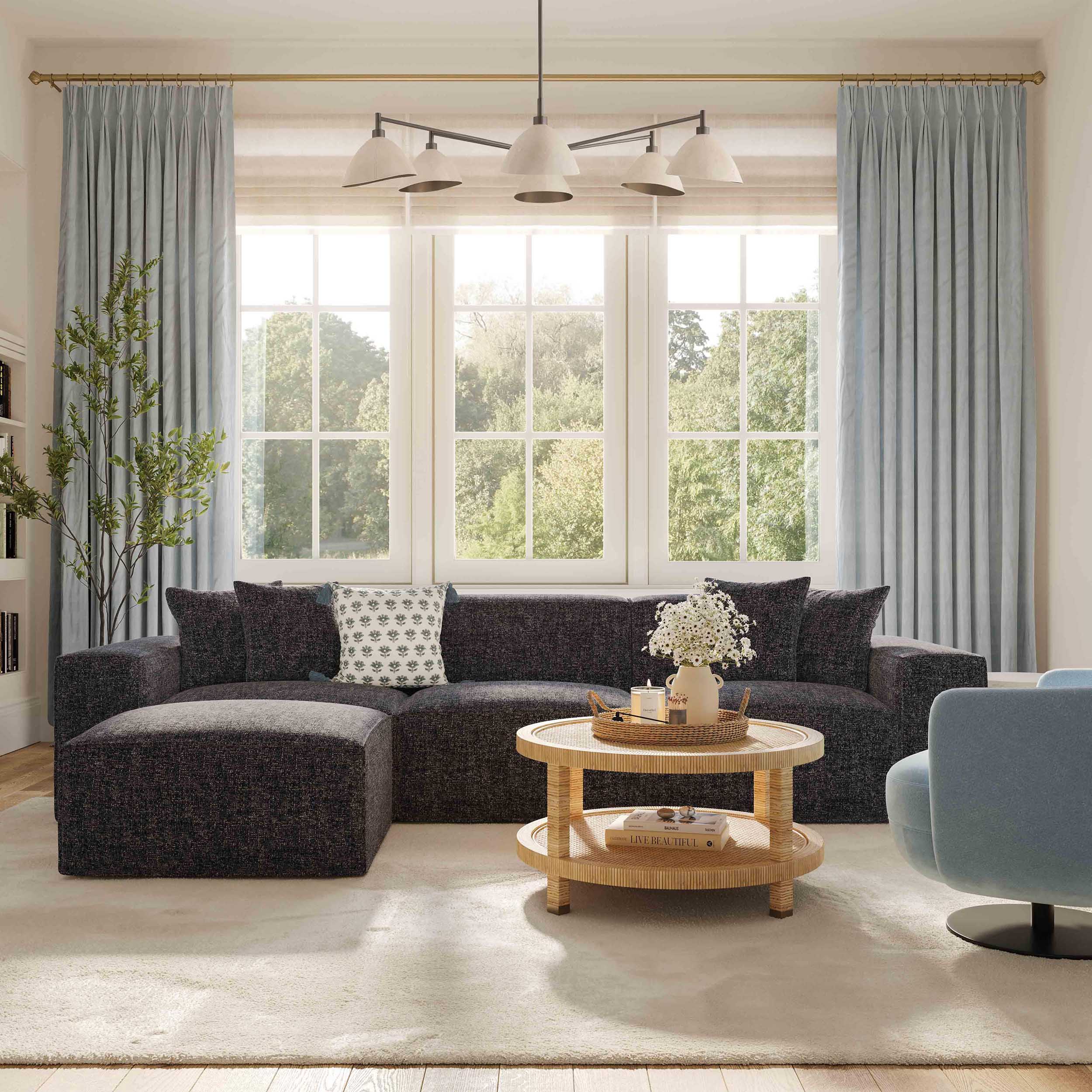 Mindy Loveseat, Charcoal - Image 5