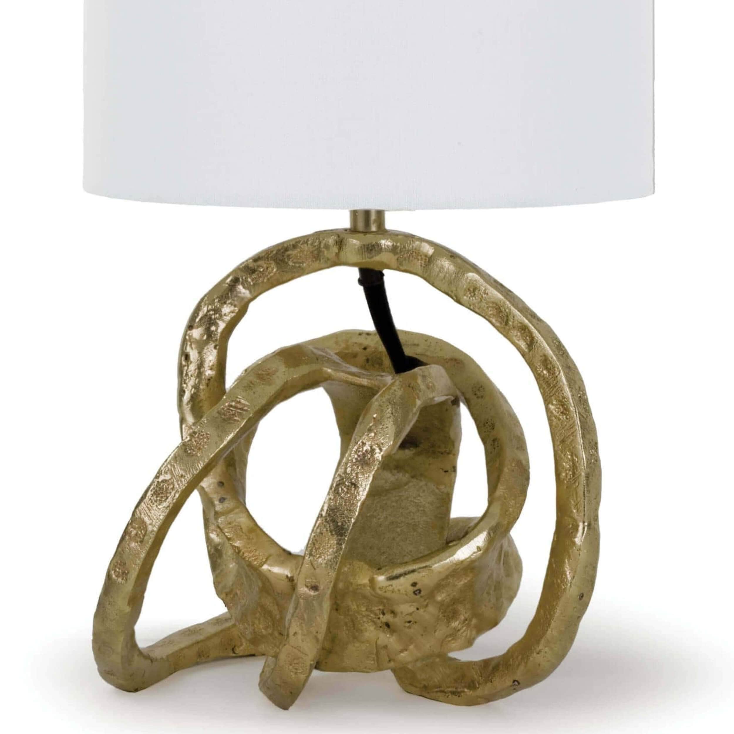 Mini Knot Table Lamp, Gold - Image 3