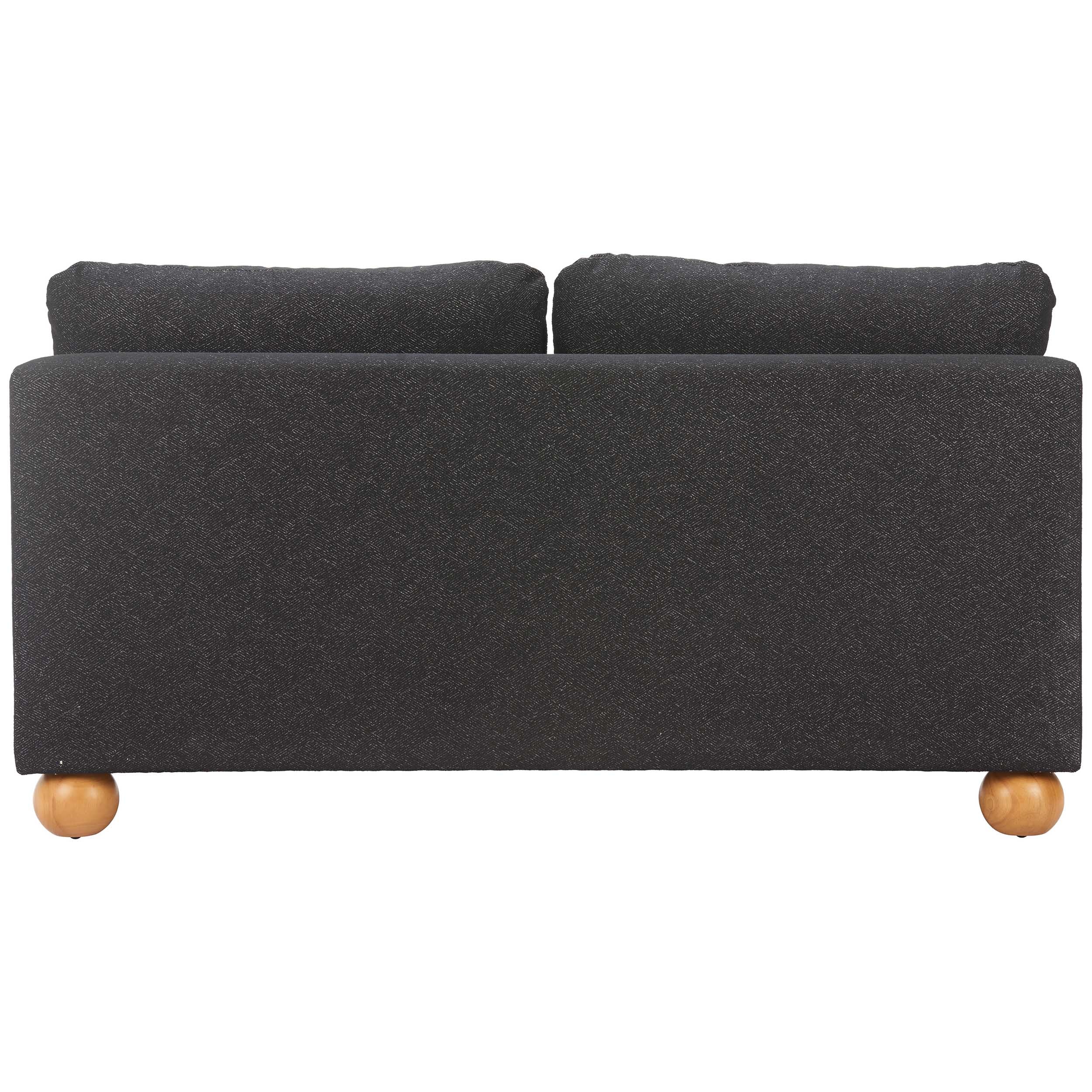 Minze Loveseat, Black - Image 4