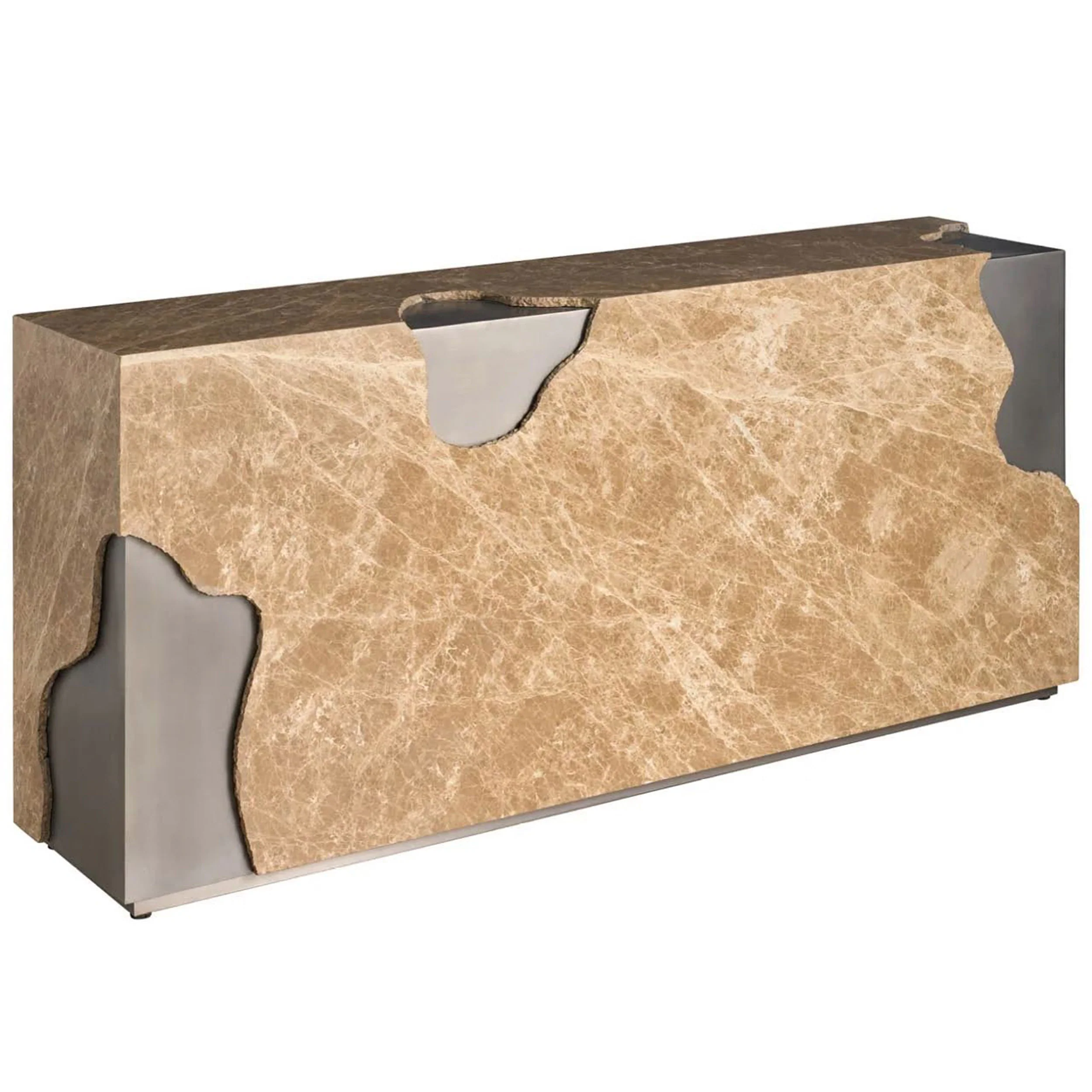 Mirage Console Table, Light Emperador