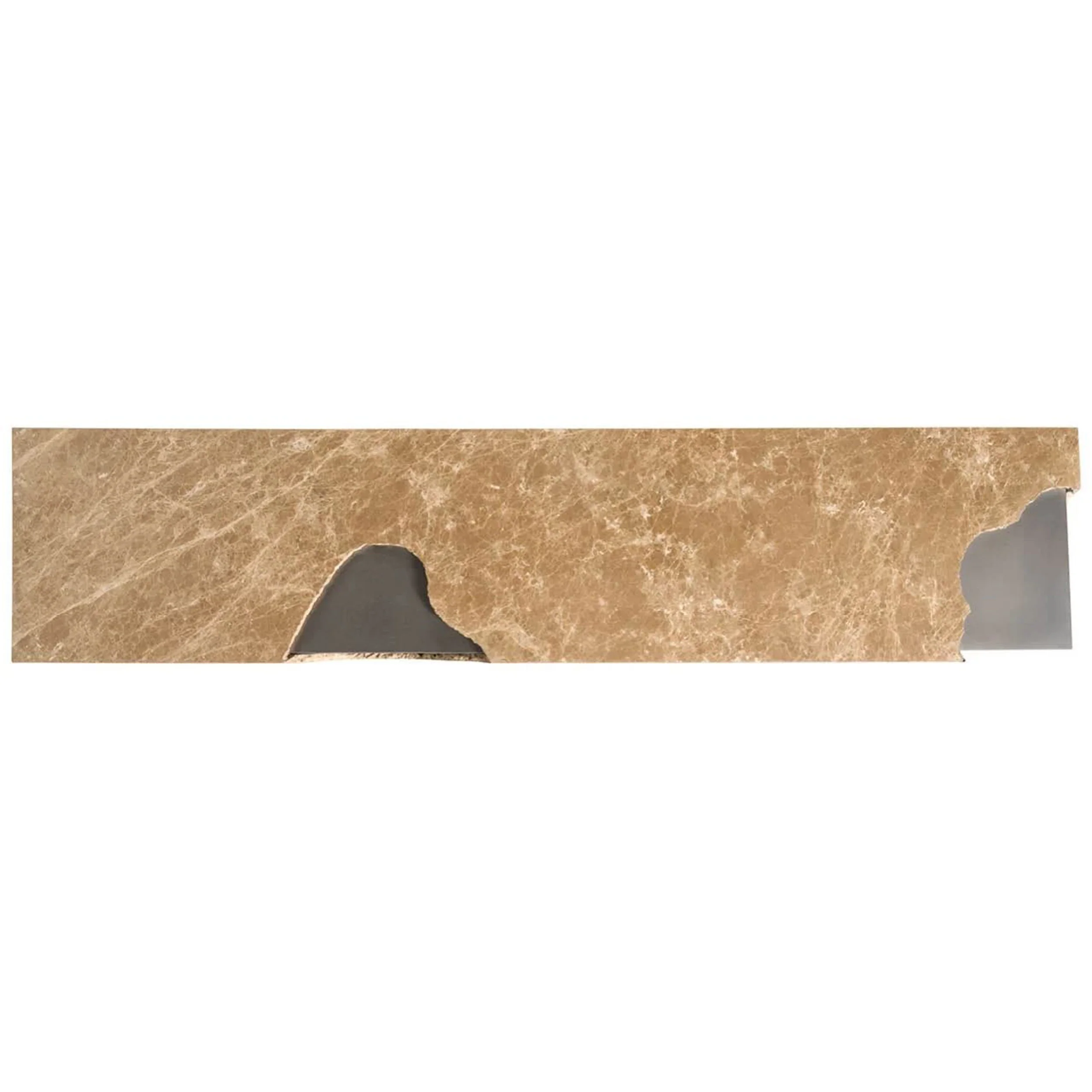 Mirage Console Table, Light Emperador - Image 3