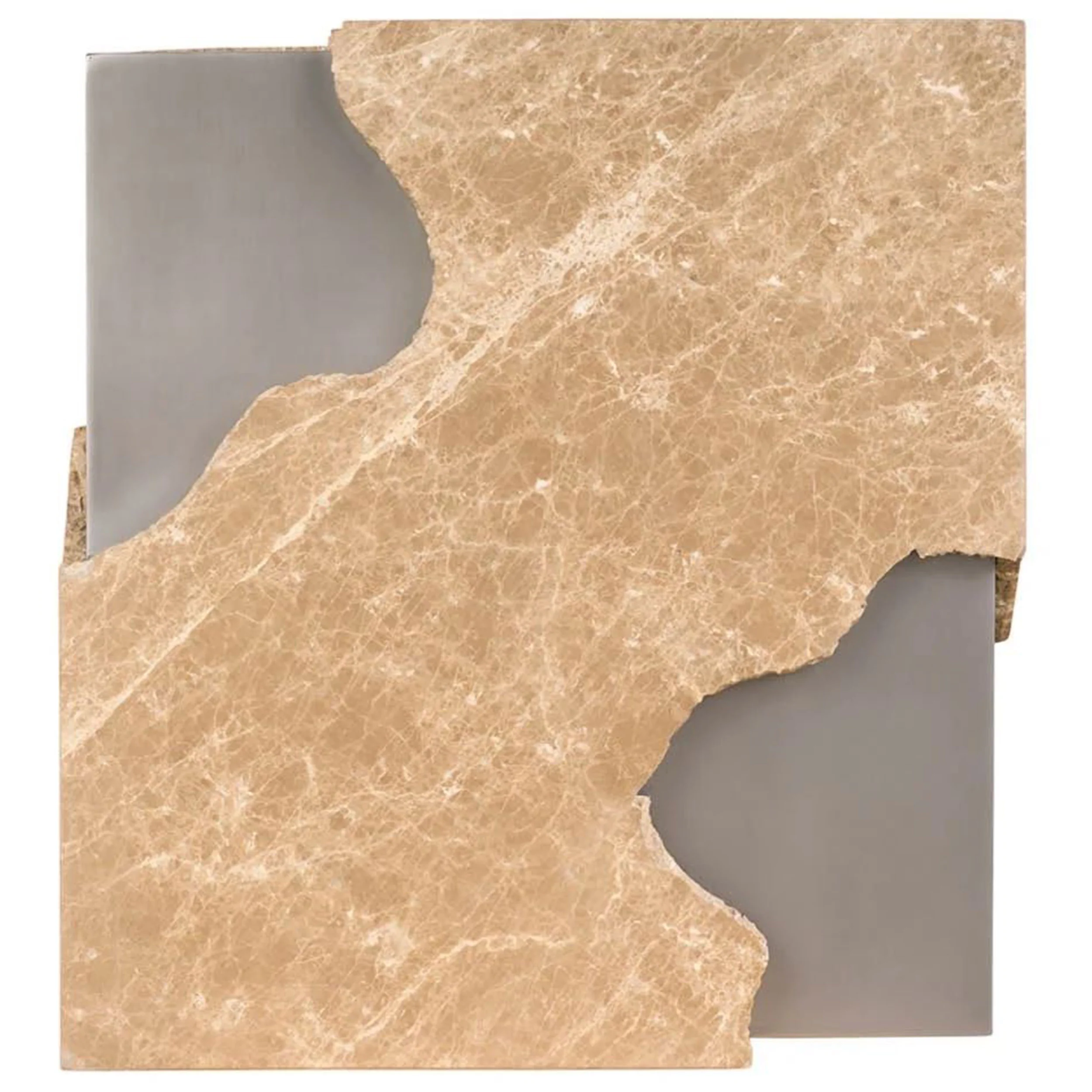 Mirage End Table, Light Emperador - Image 3