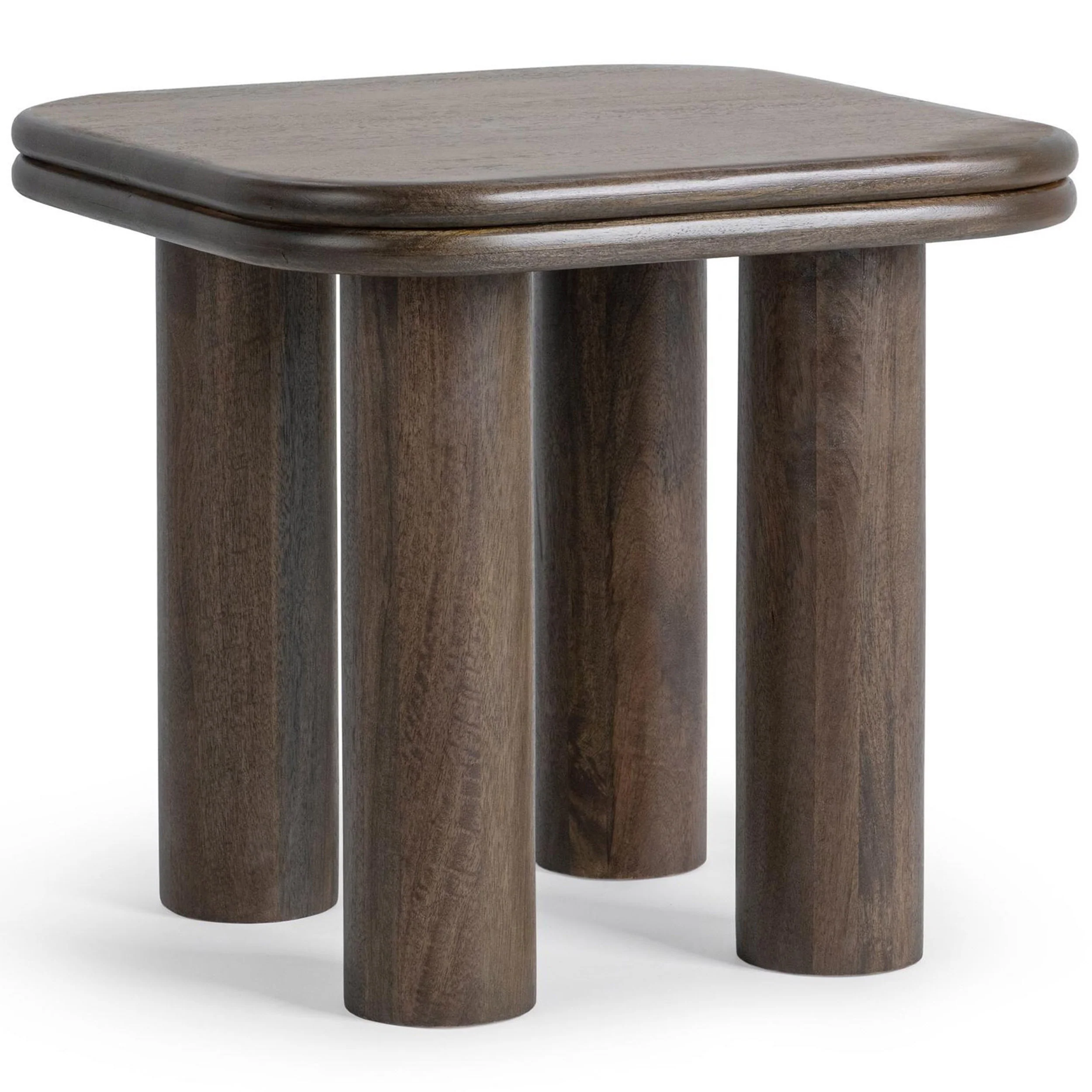 Miranda End Table, Cocoa Brown