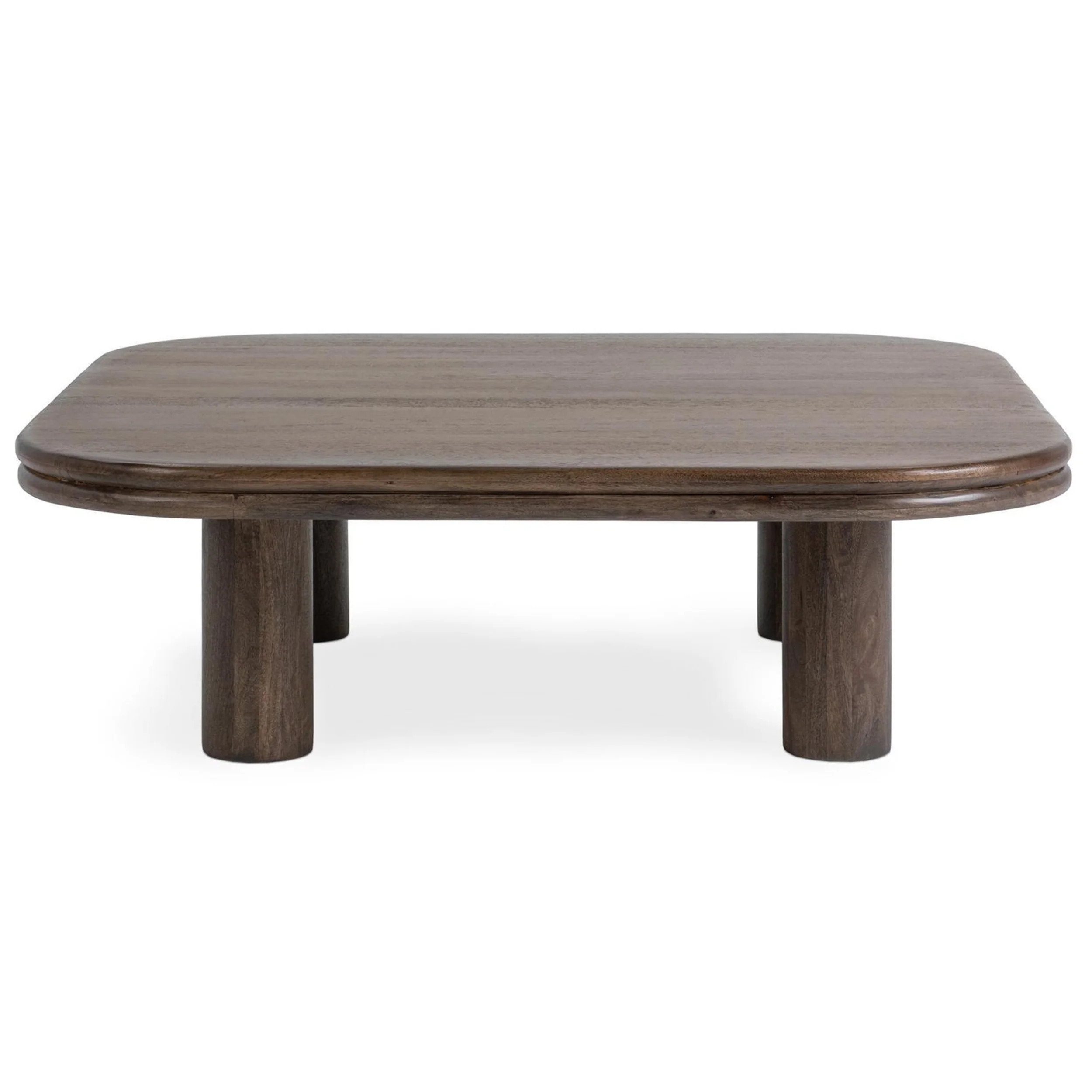 Miranda Square Coffee Table, Cocoa Brown - Image 2