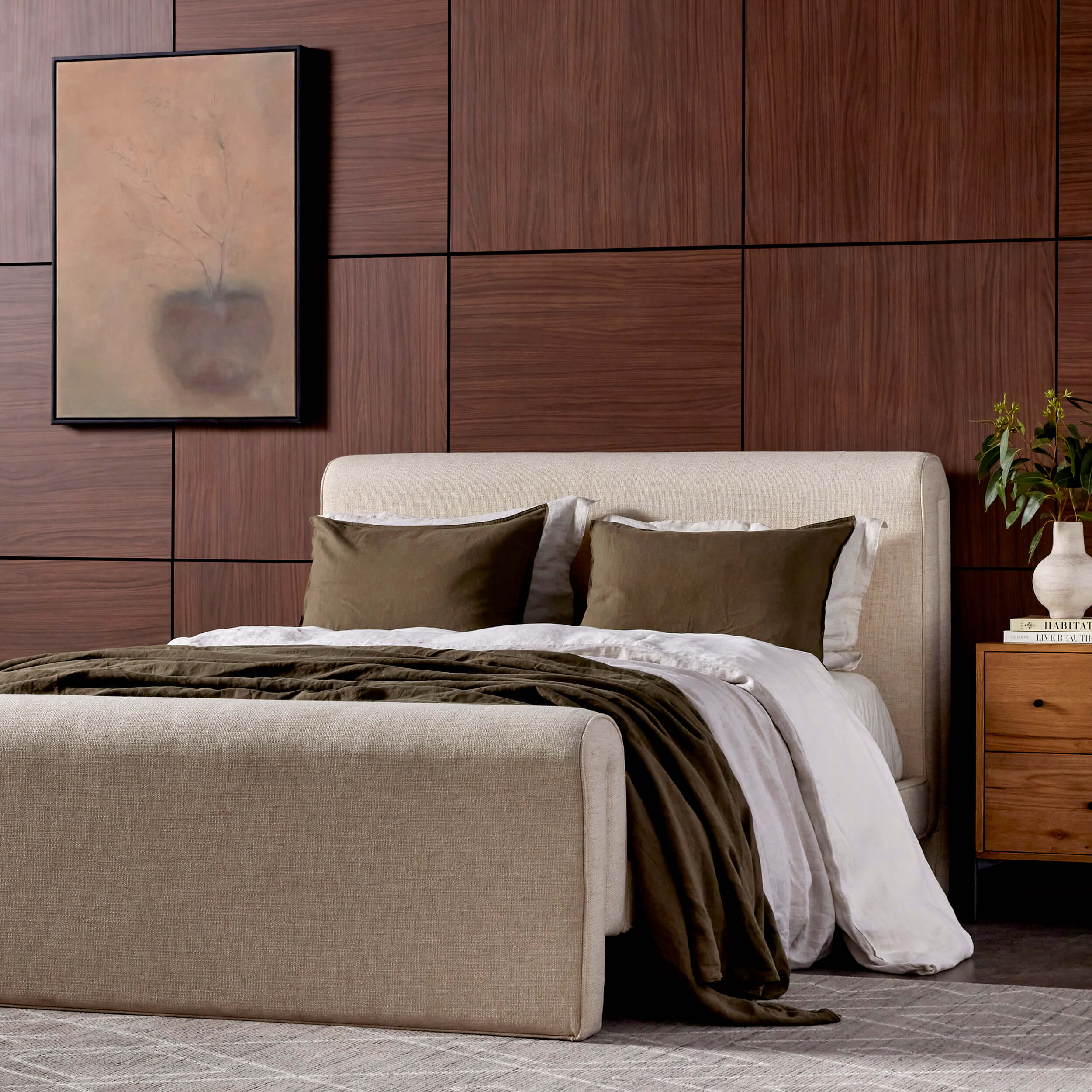 Mitchell Bed, Thames Cream by Four Hands - Image 5