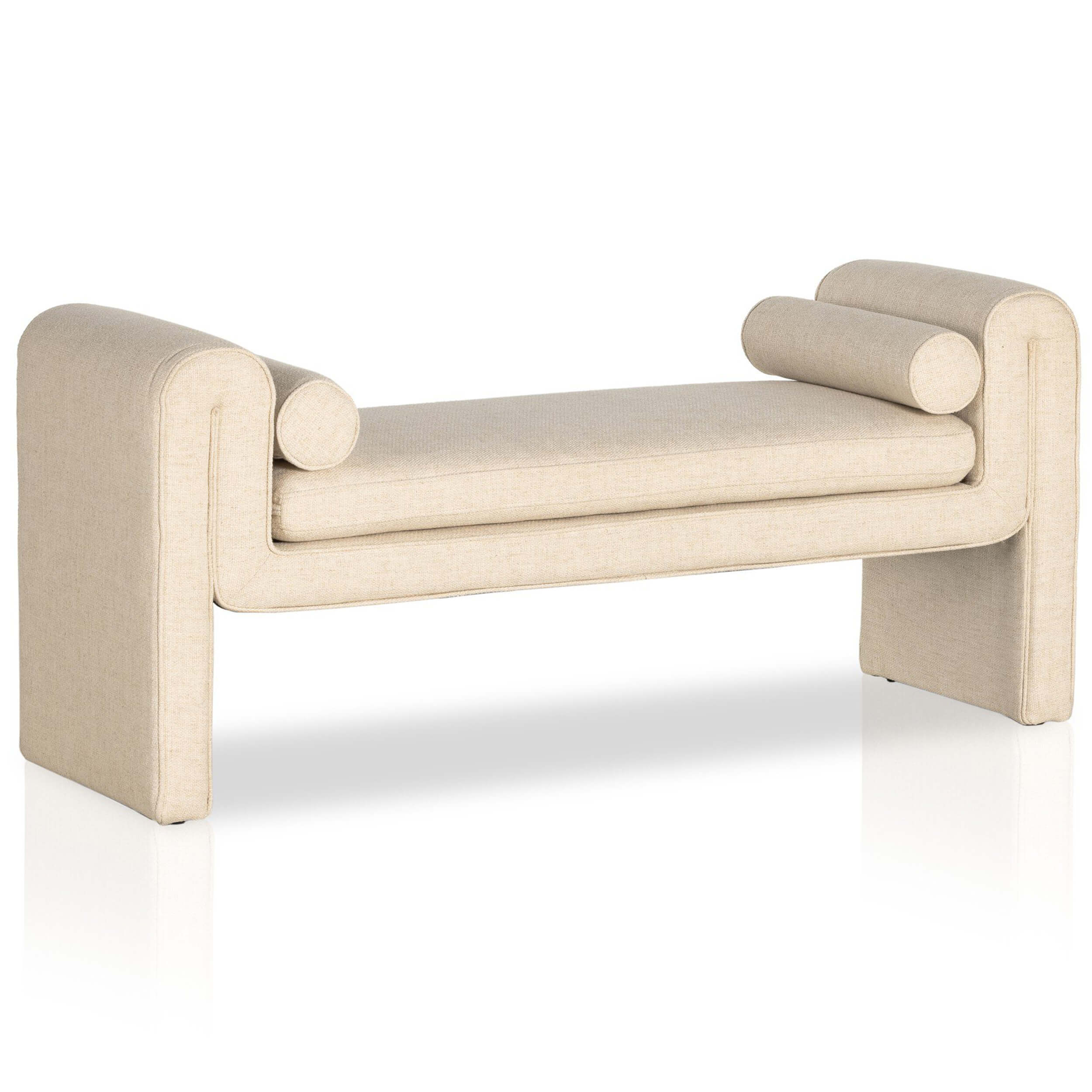 Mitchell Bench, Thames Cream by Four Hands