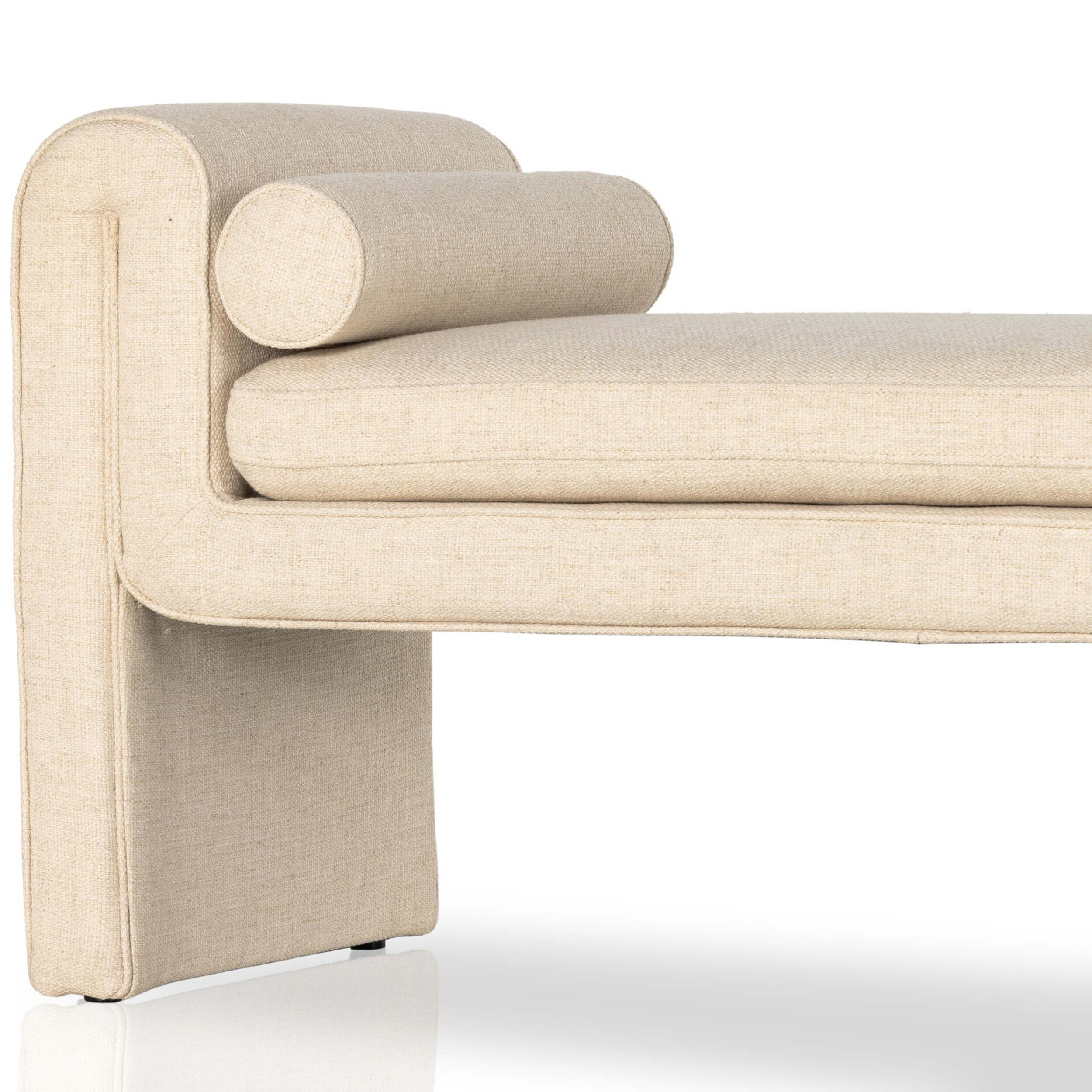 Mitchell Bench, Thames Cream by Four Hands - Image 5