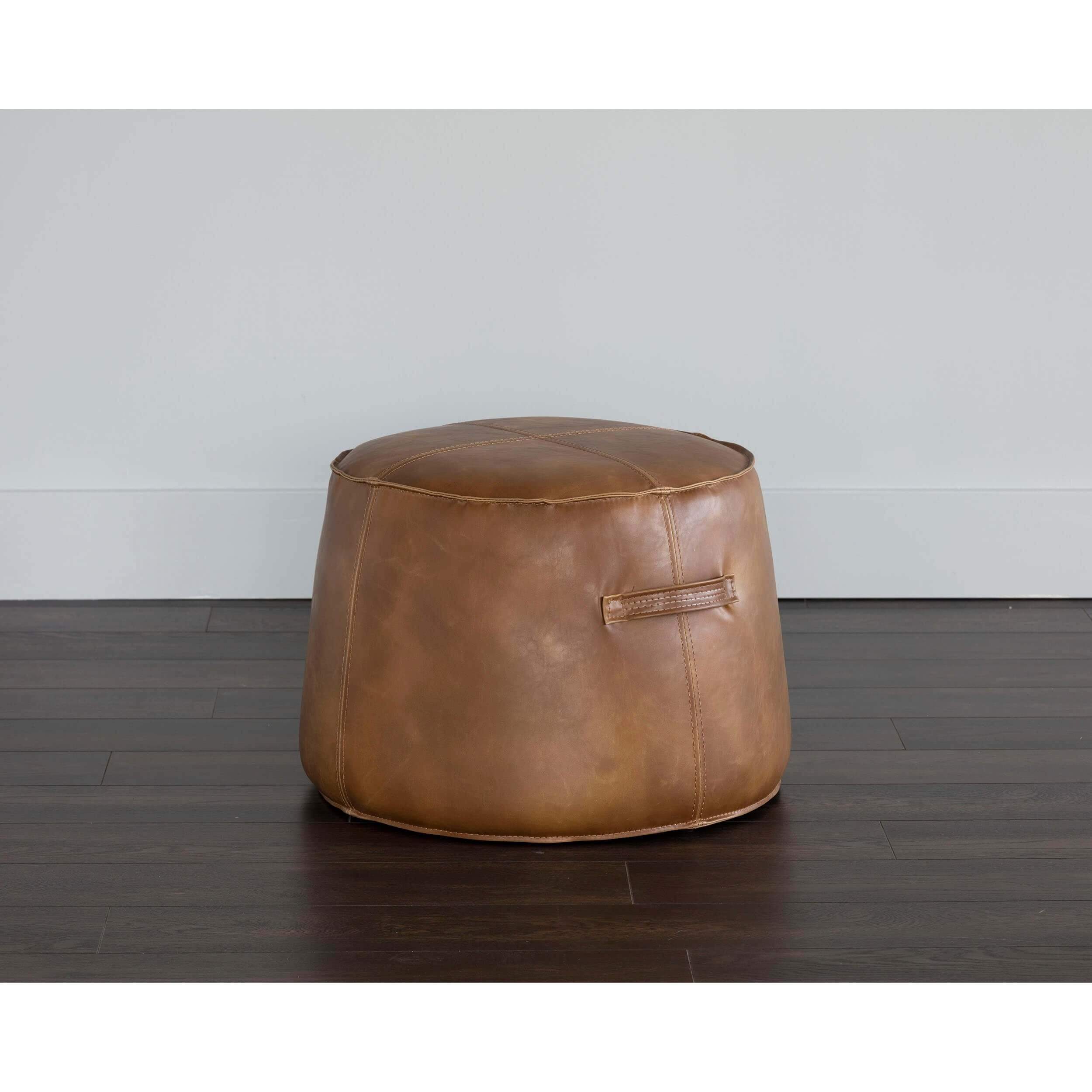 Mitchell Ottoman, Tobacco Tan - Image 4