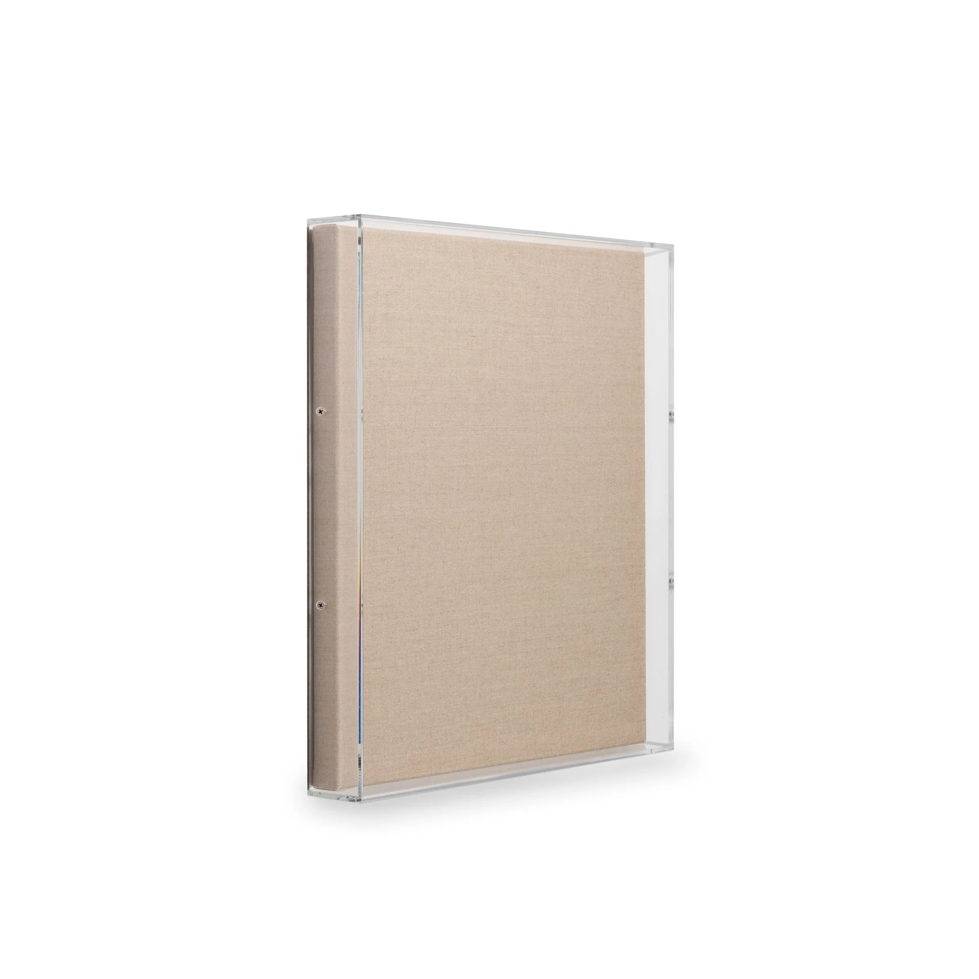 Modern Acrylic Shadowbox with Linen Canvas 2" Depth | UV Grade - Image 7
