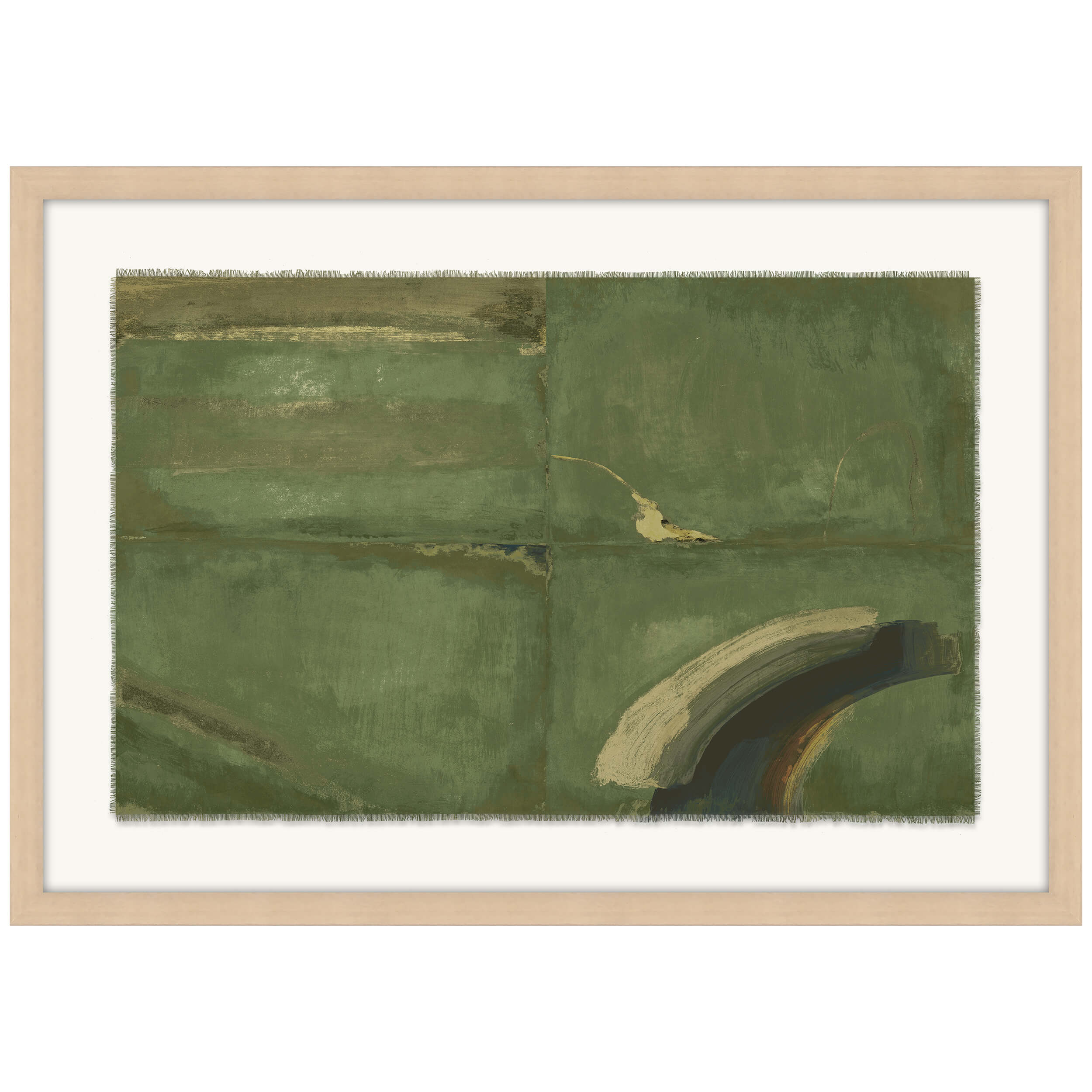 Modern Earth VII Glass Framed