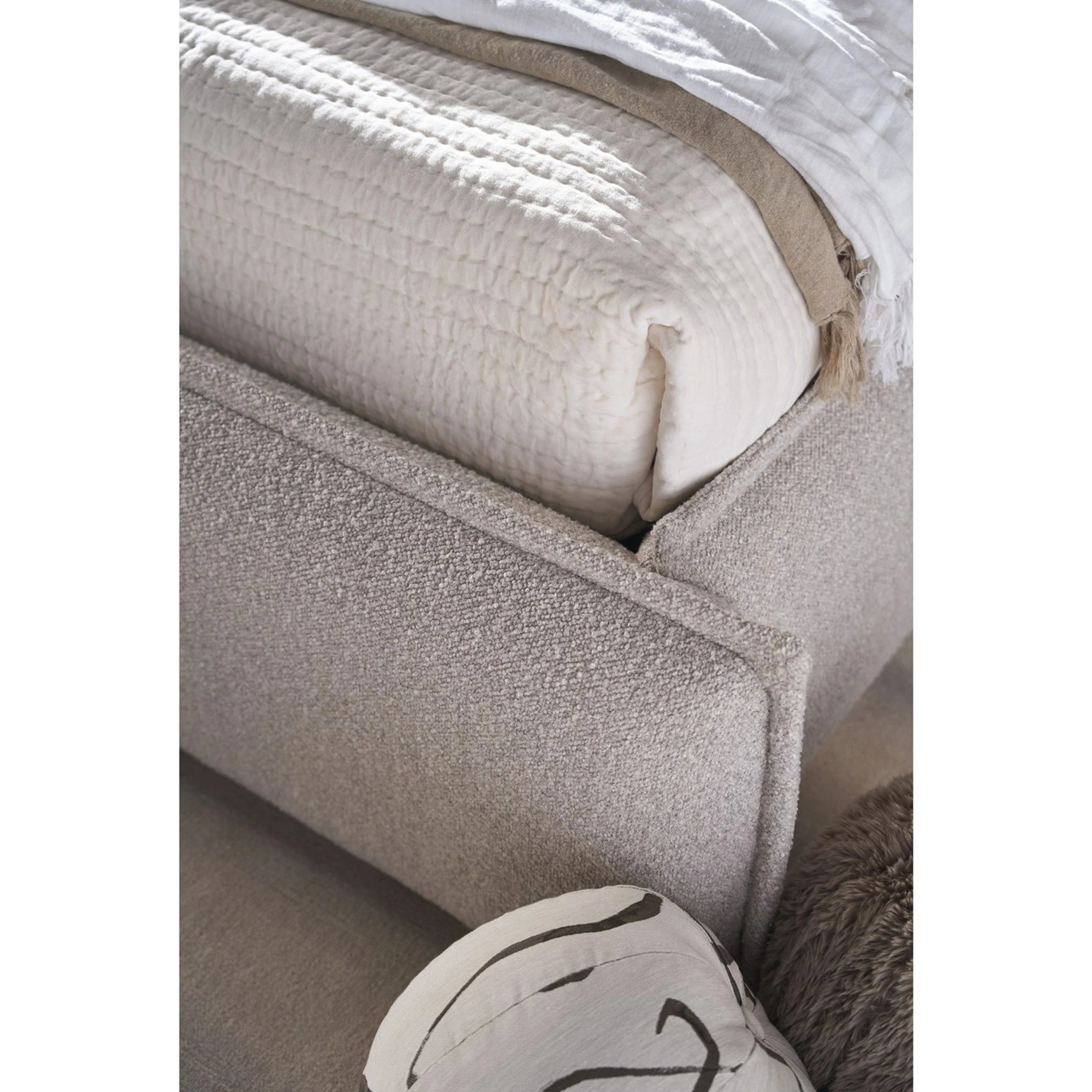 Modern Lux King Bed, Medina Pebble - Image 3