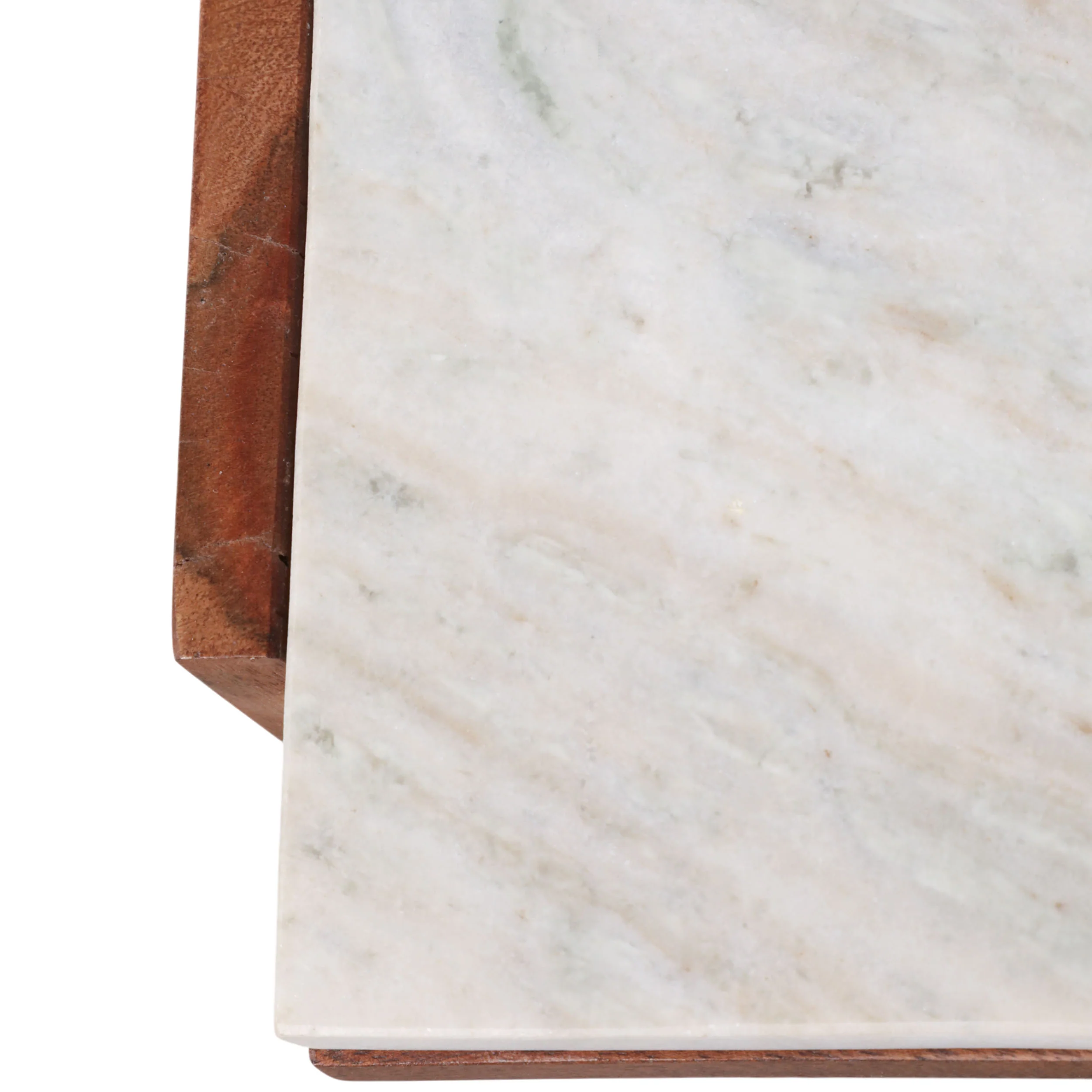 Modern Marble Top Console Table, Ivory - Image 6