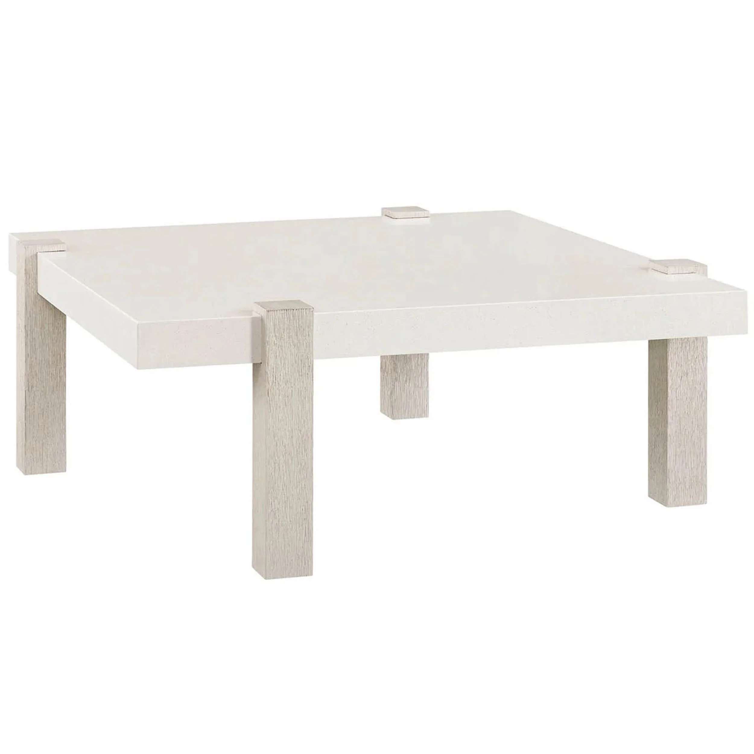Modern Mist Cocktail Table, White Quartz