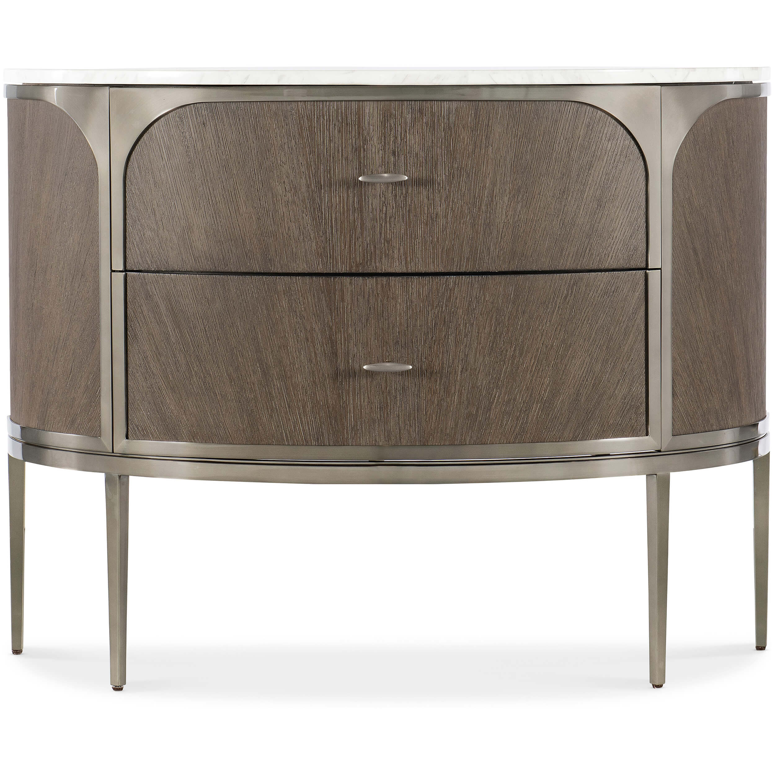 Modern Mood 2 Drawer Nightstand, Mink - Image 2