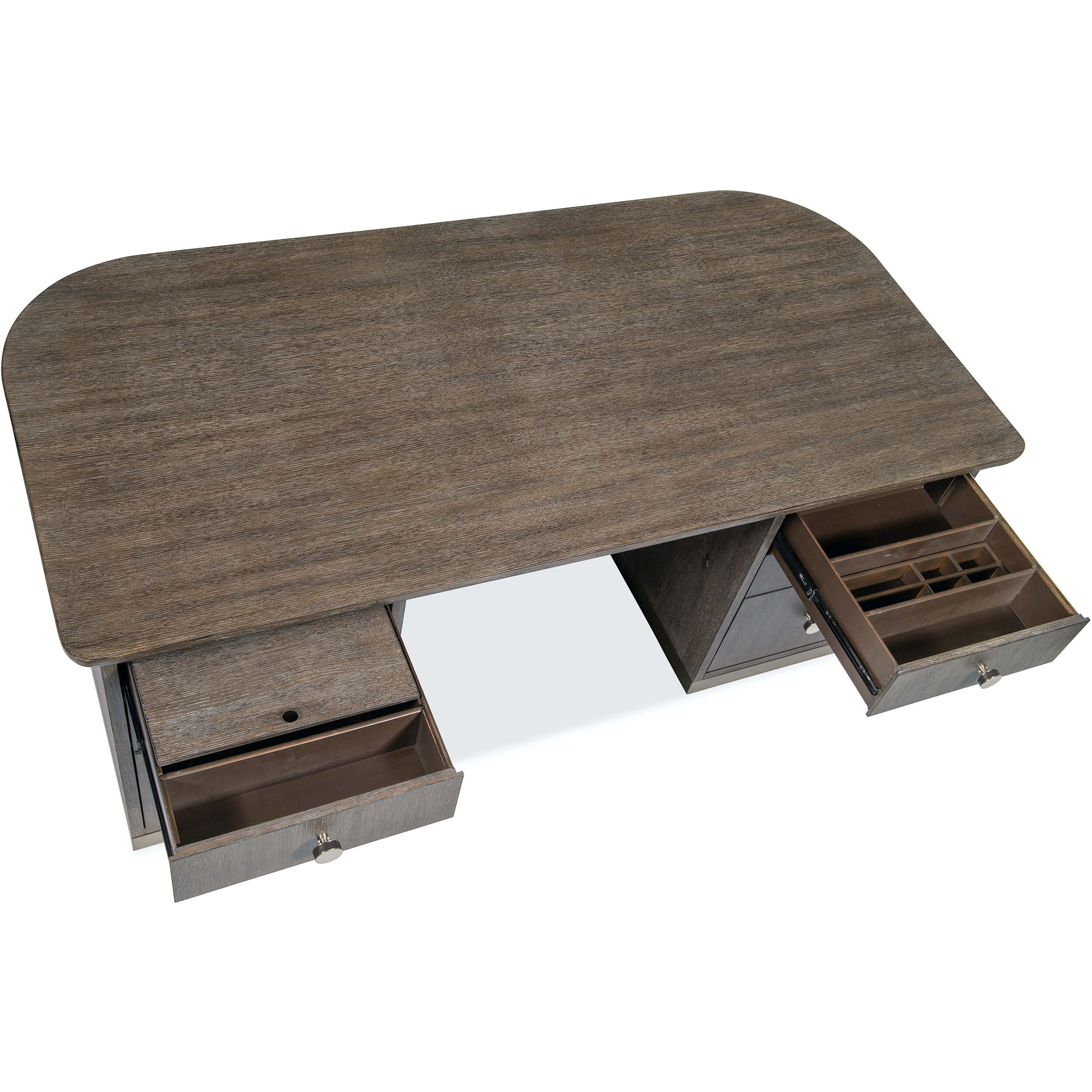Modern Mood Executive Desk, Mink - Image 4